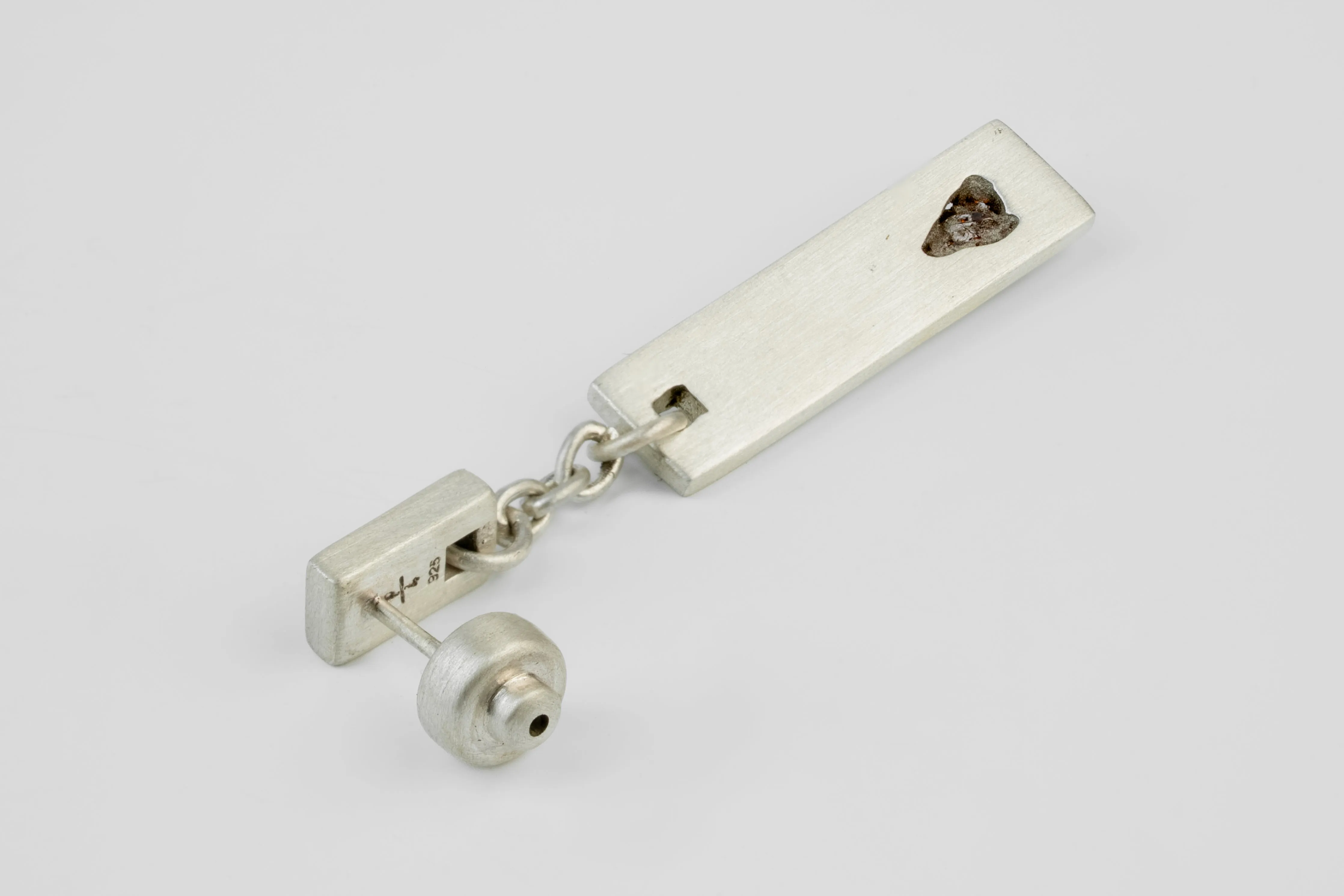 Talisman Plate Dangle Earring (Zincite, MA+ZIN) sold by Parts of Four product image thumbnail 2