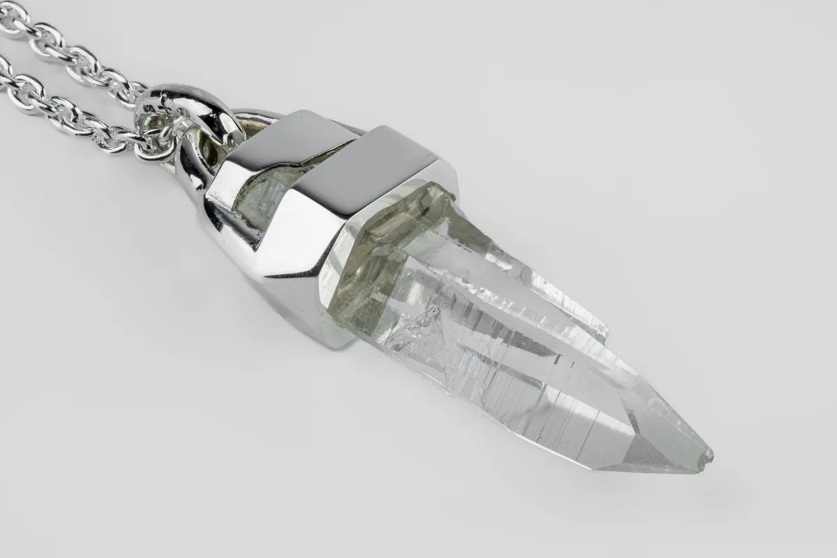 Talisman Necklace (Brace-Held, Healed, Lemurian Quartz, PA+LEM) sold by Parts of Four