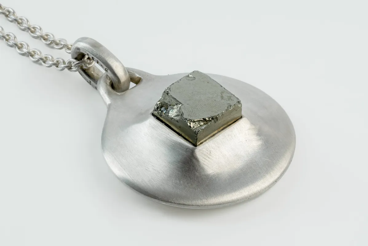 Morphed Disk Necklace (45mm, Pyrite, DA+PYR) sold by Parts of Four