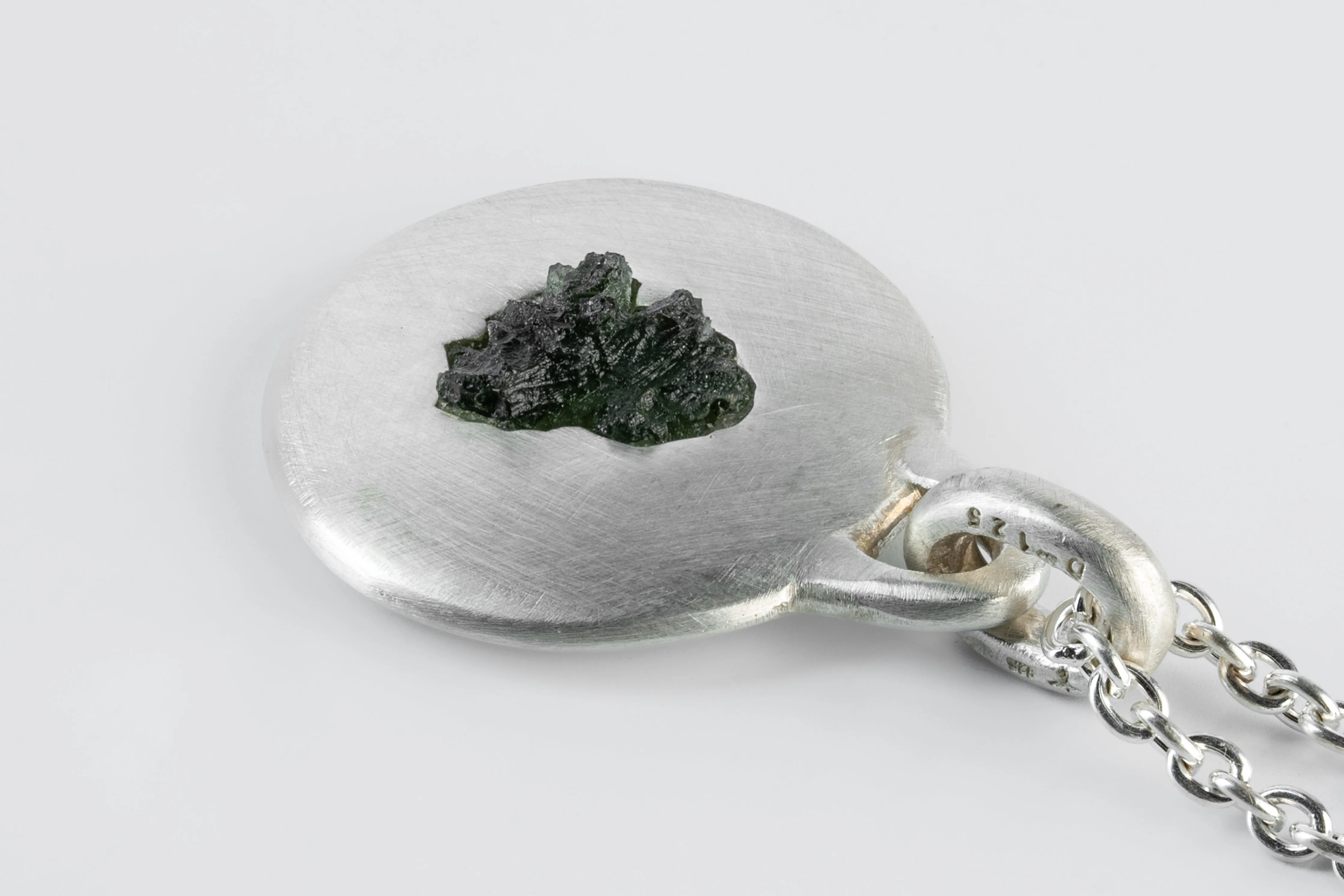 Morphed Disk Necklace (35mm, Moldavite, MA+MOL) sold by Parts of Four product image thumbnail 2