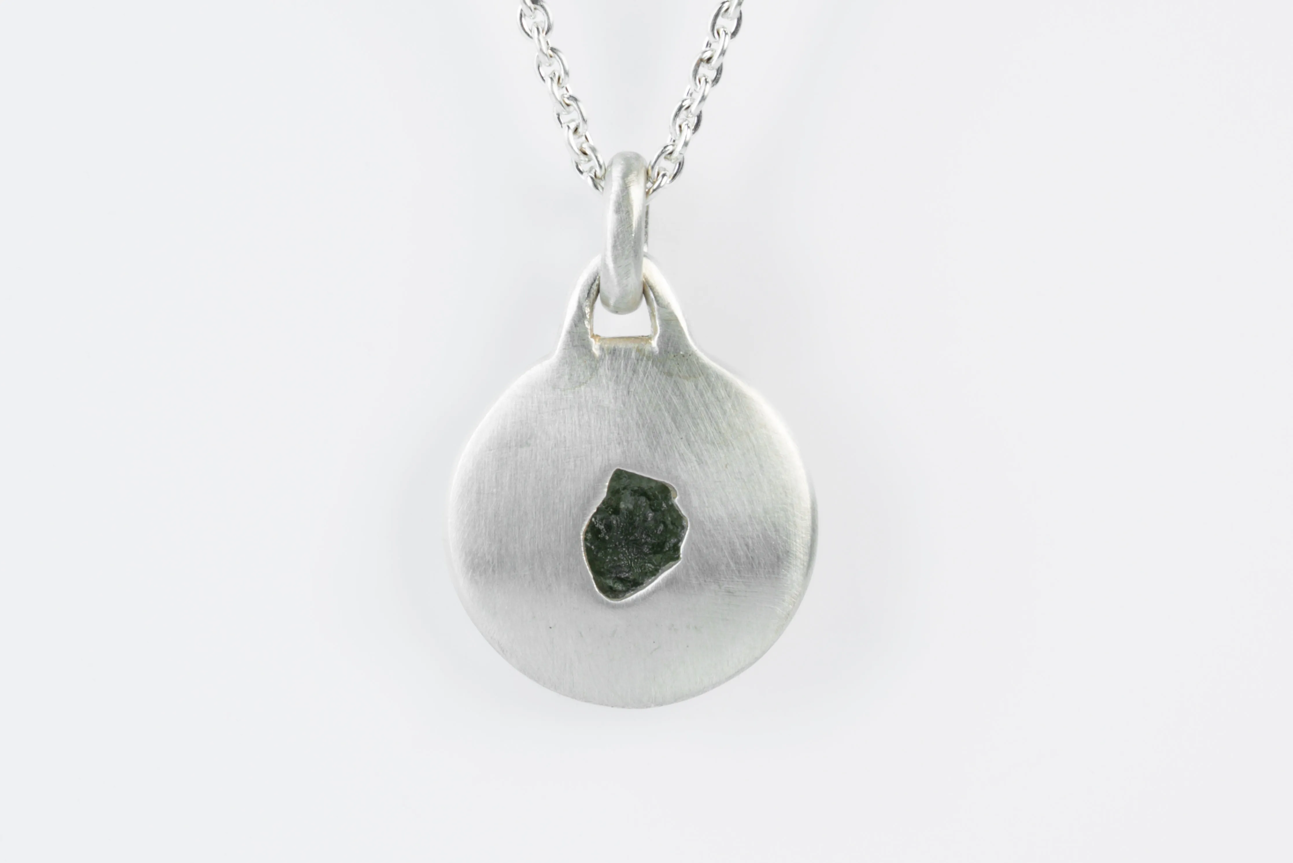 Morphed Disk Necklace (35mm, Moldavite, MA+MOL) sold by Parts of Four product image thumbnail 4