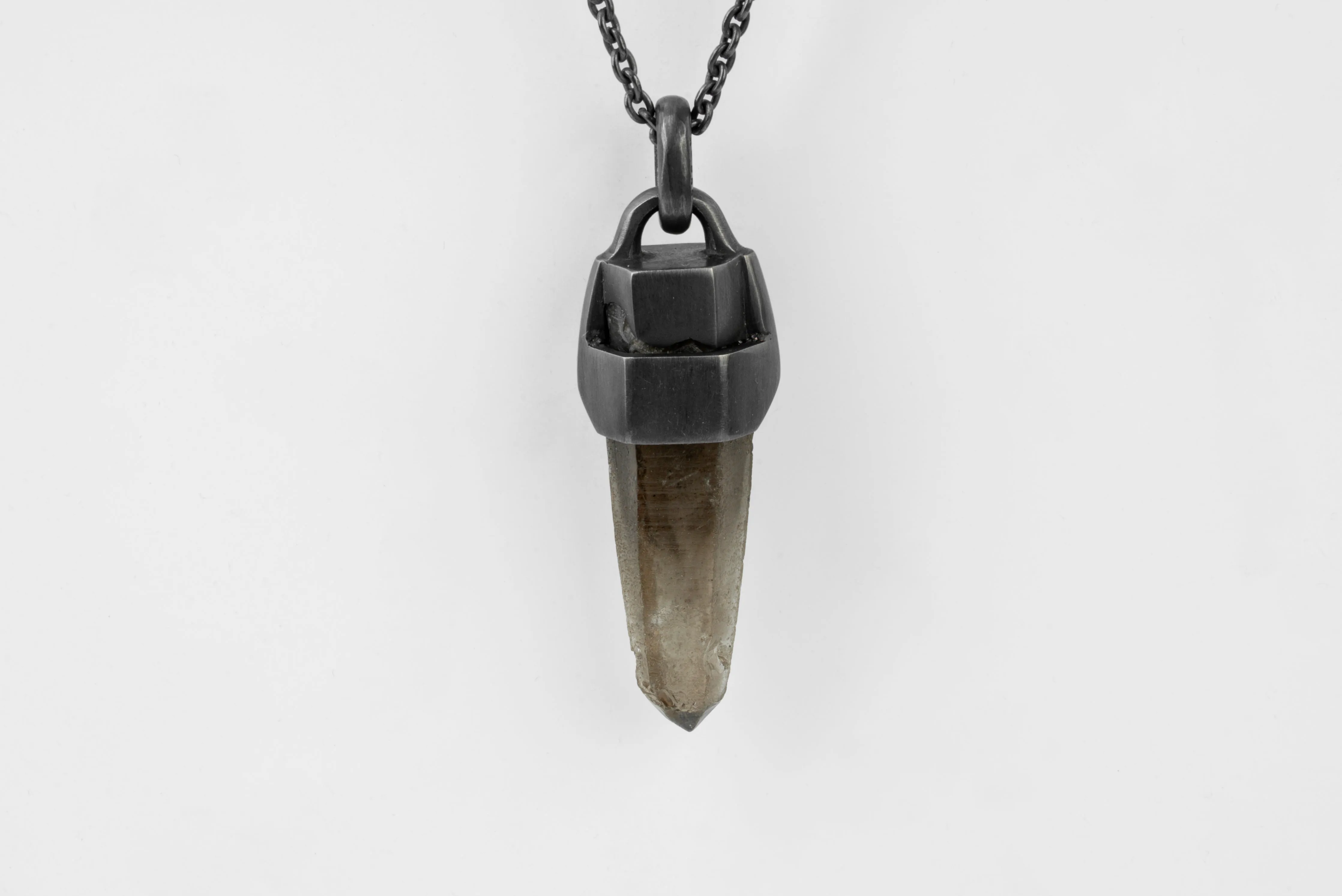 Talisman Necklace (Brace-Held, Healed, Smoky Quartz, KA+SQ) sold by Parts of Four product image thumbnail 4