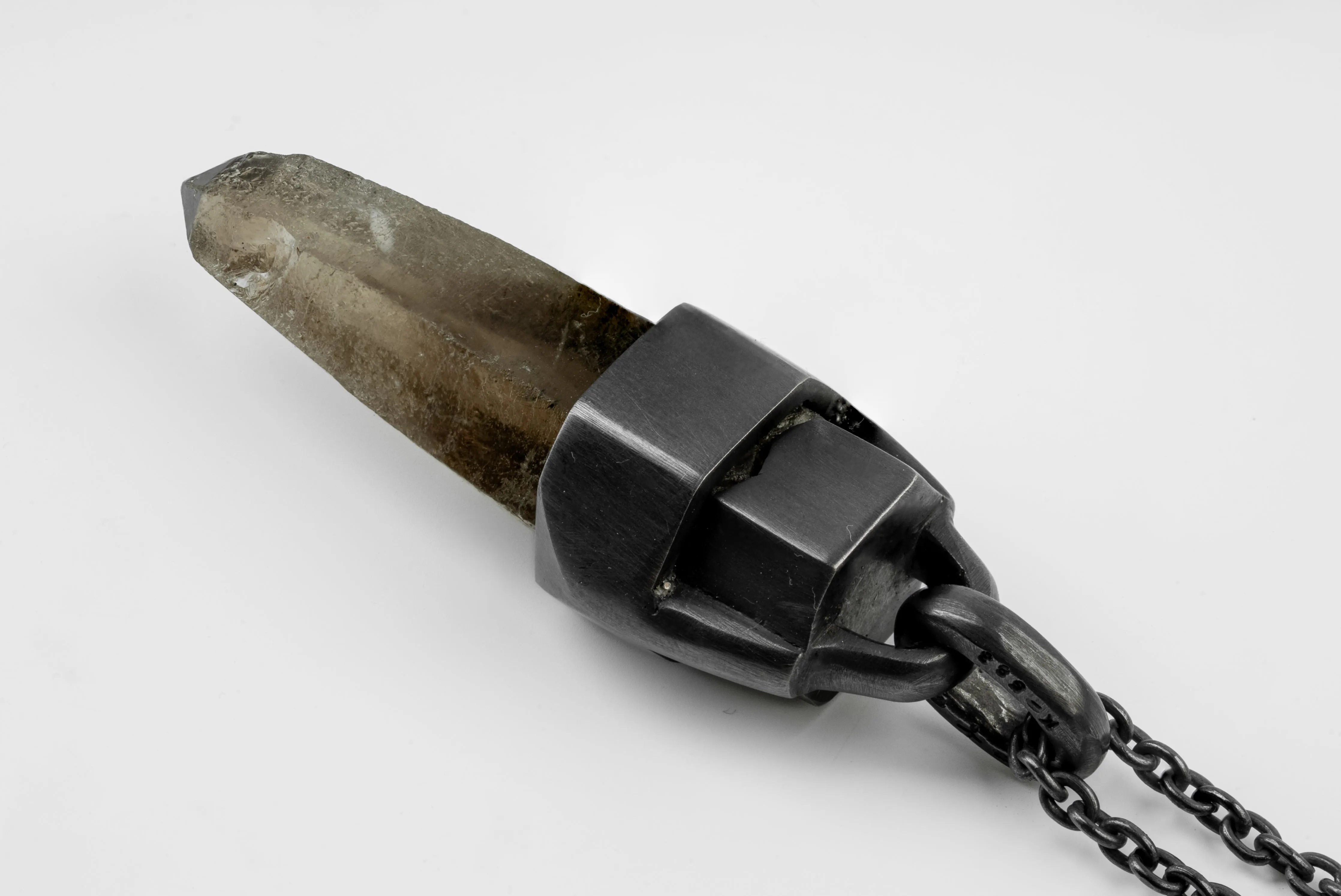 Talisman Necklace (Brace-Held, Healed, Smoky Quartz, KA+SQ) sold by Parts of Four product image thumbnail 2