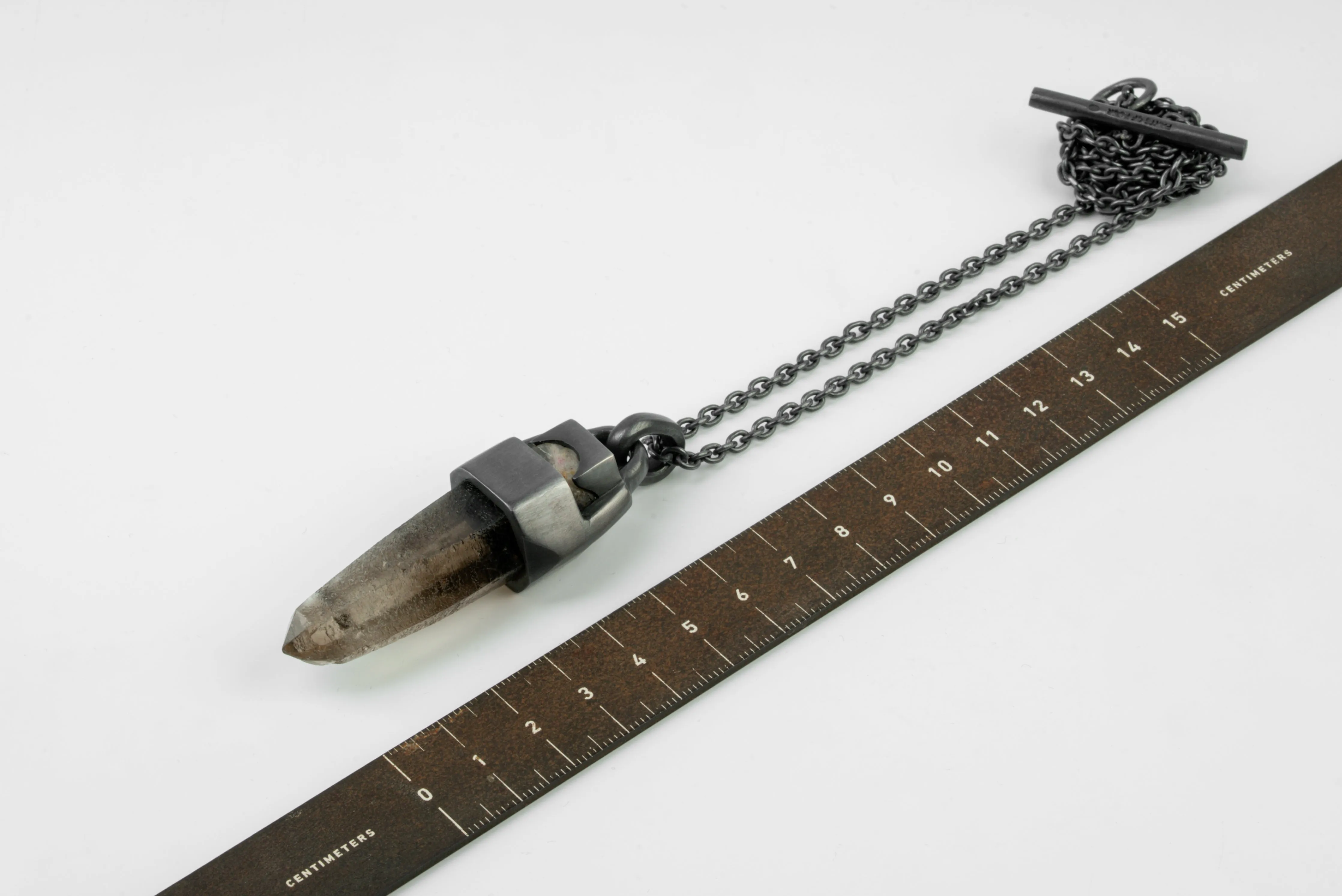 Talisman Necklace (Brace-Held, Healed, Smoky Quartz, KA+SQ) sold by Parts of Four product image thumbnail 5