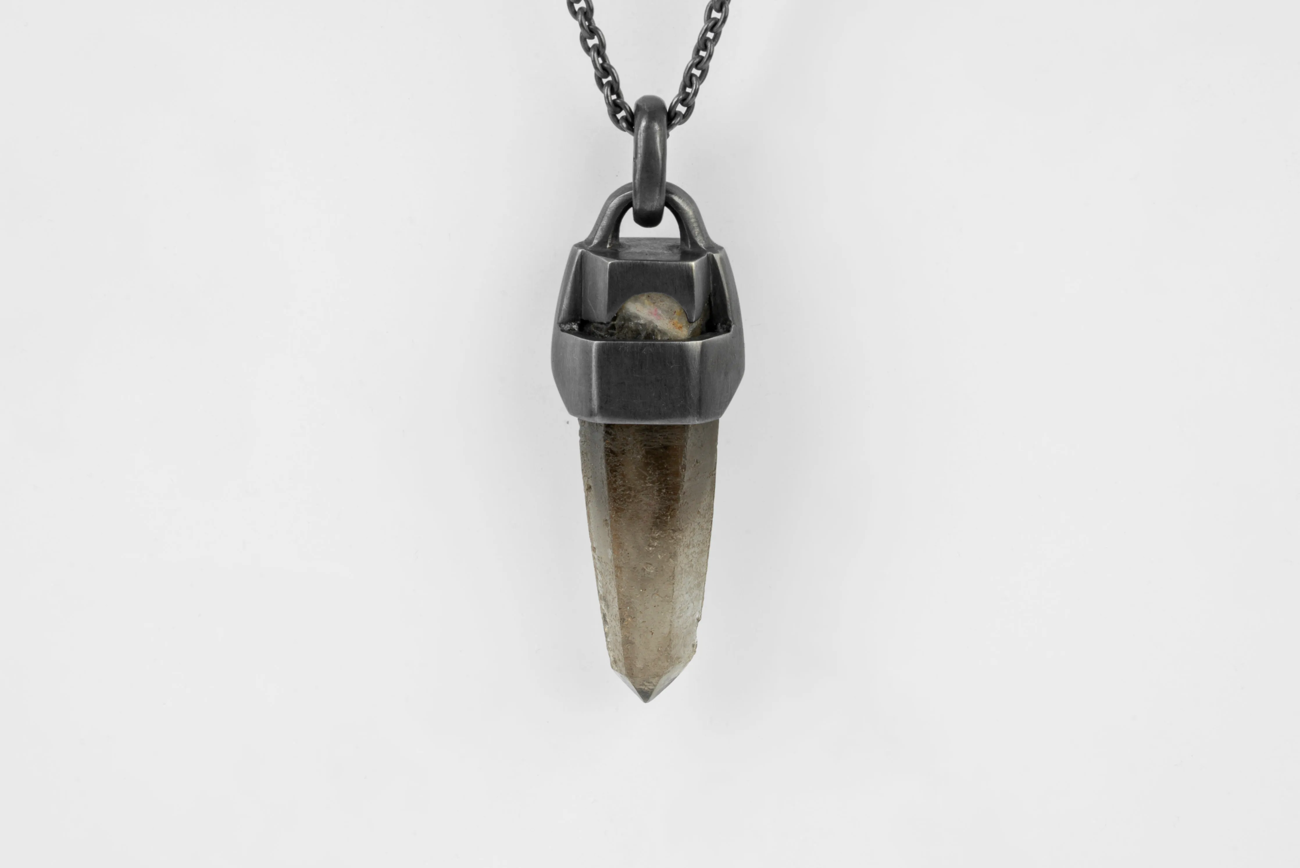 Talisman Necklace (Brace-Held, Healed, Smoky Quartz, KA+SQ) sold by Parts of Four product image thumbnail 3