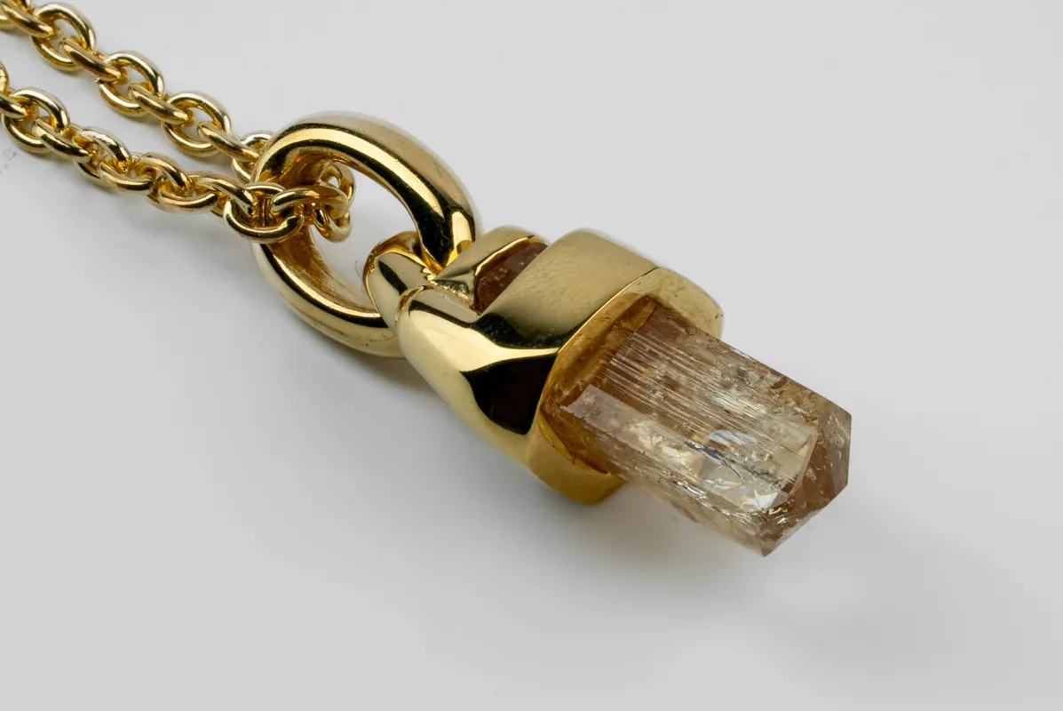 Talisman Necklace (50cm, Brace-Held, Imperial Topaz, YGA+ITOP) sold by Parts of Four