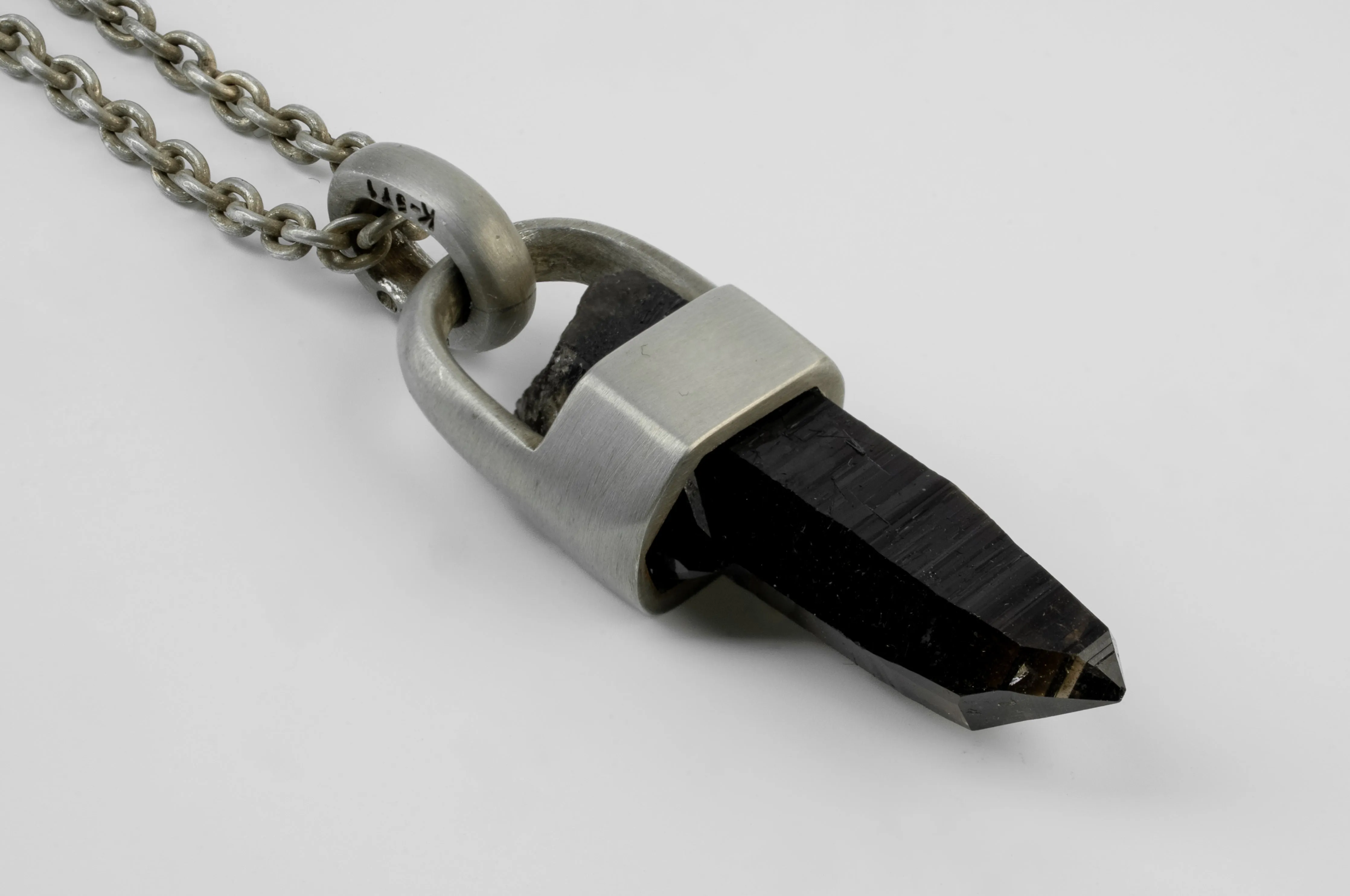 Talisman Necklace (Brace-Held, Smoky Quartz, DA+SQ) sold by Parts of Four