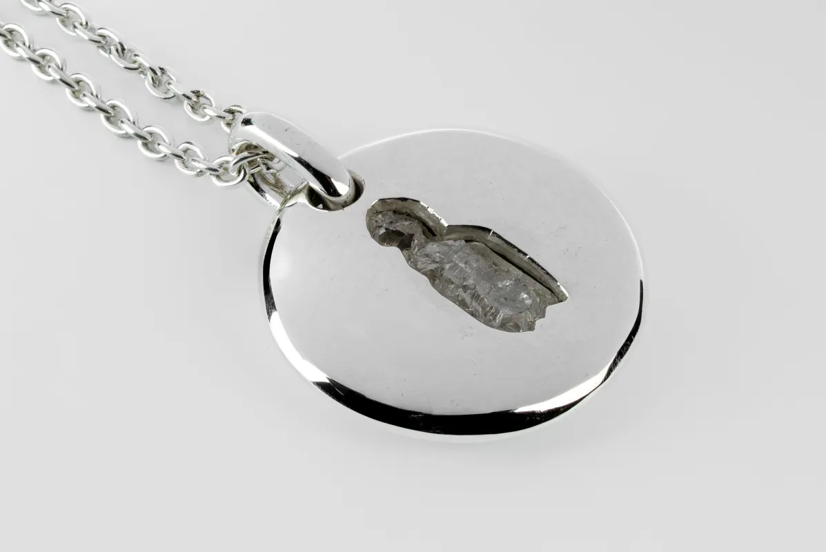 Disk Necklace (35mm, Portal, Quartz, PA+Q) sold by Parts of Four