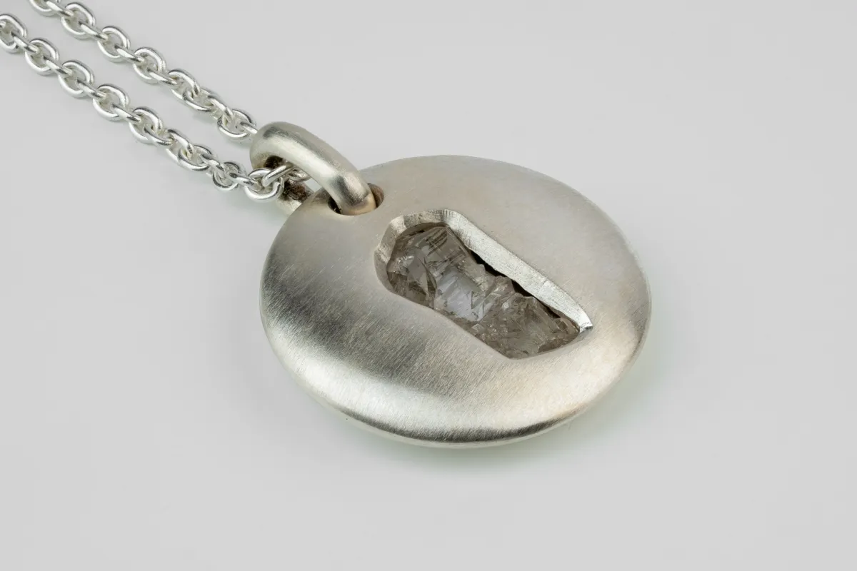 Disk Necklace (35mm, Portal, Quartz, MA+Q) sold by Parts of Four