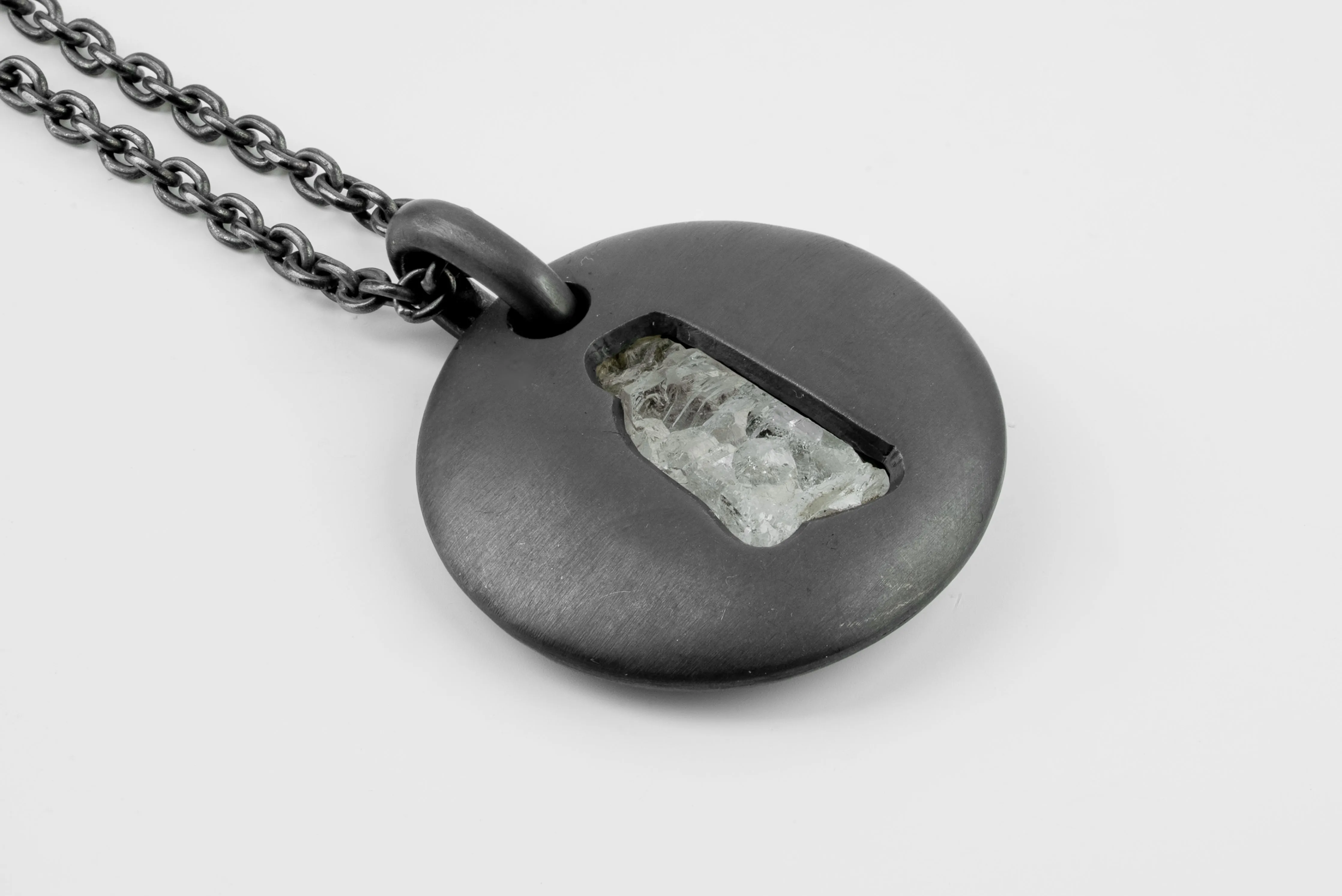 Disk Necklace (35mm, Portal, Quartz, KA+Q) sold by Parts of Four