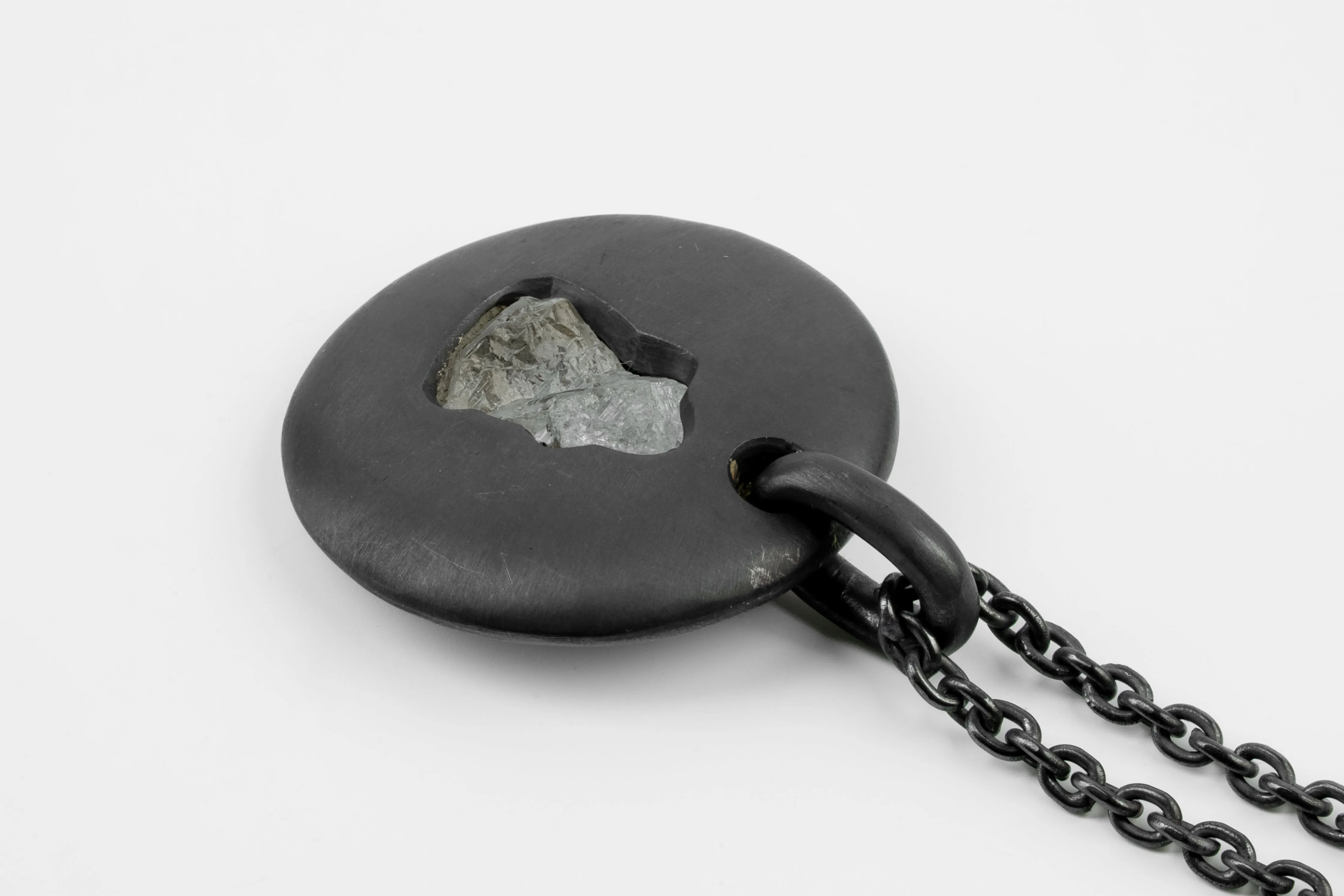 Disk Necklace (35mm, Portal, Quartz, KA+Q) sold by Parts of Four product image thumbnail 2