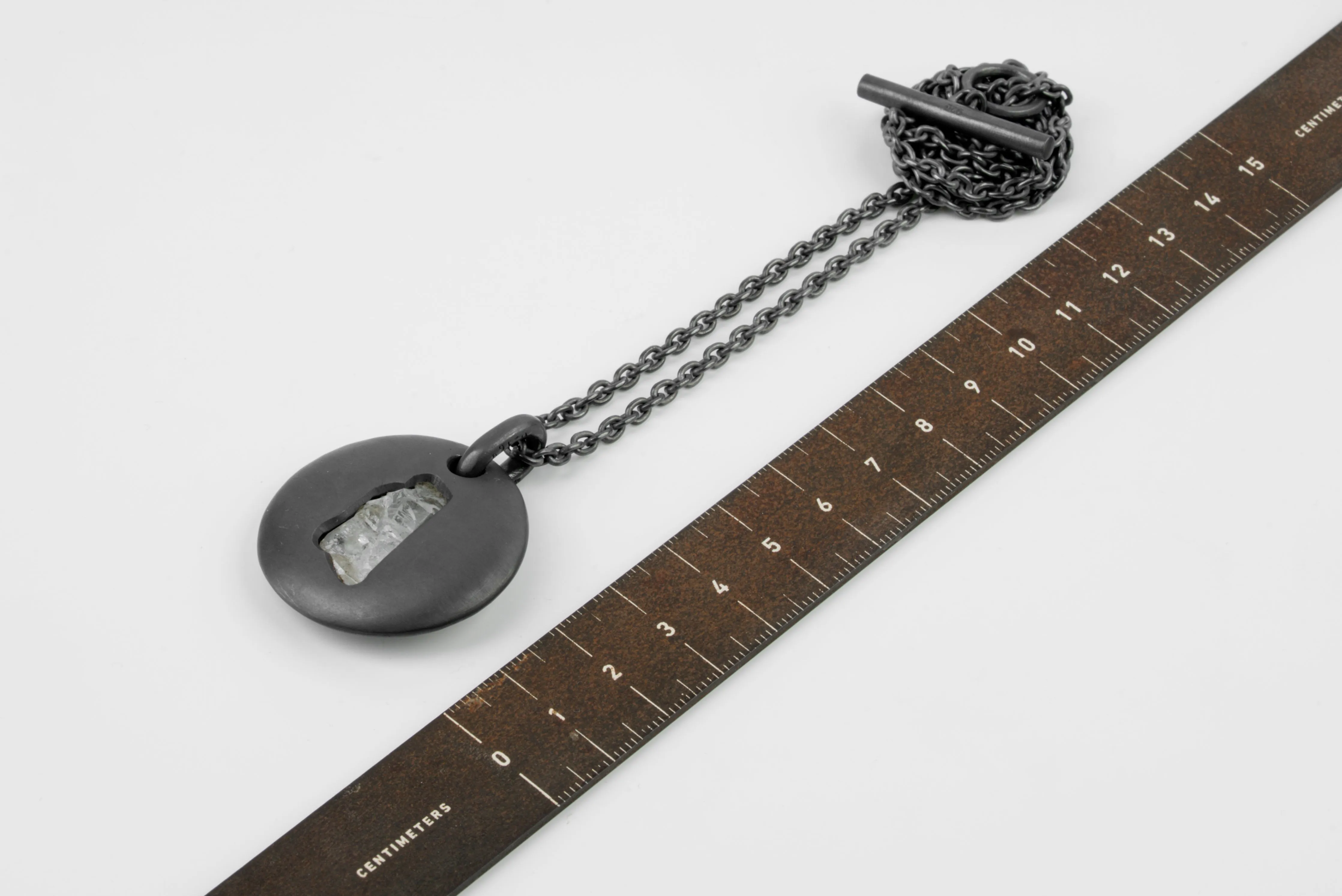 Disk Necklace (35mm, Portal, Quartz, KA+Q) sold by Parts of Four product image thumbnail 5