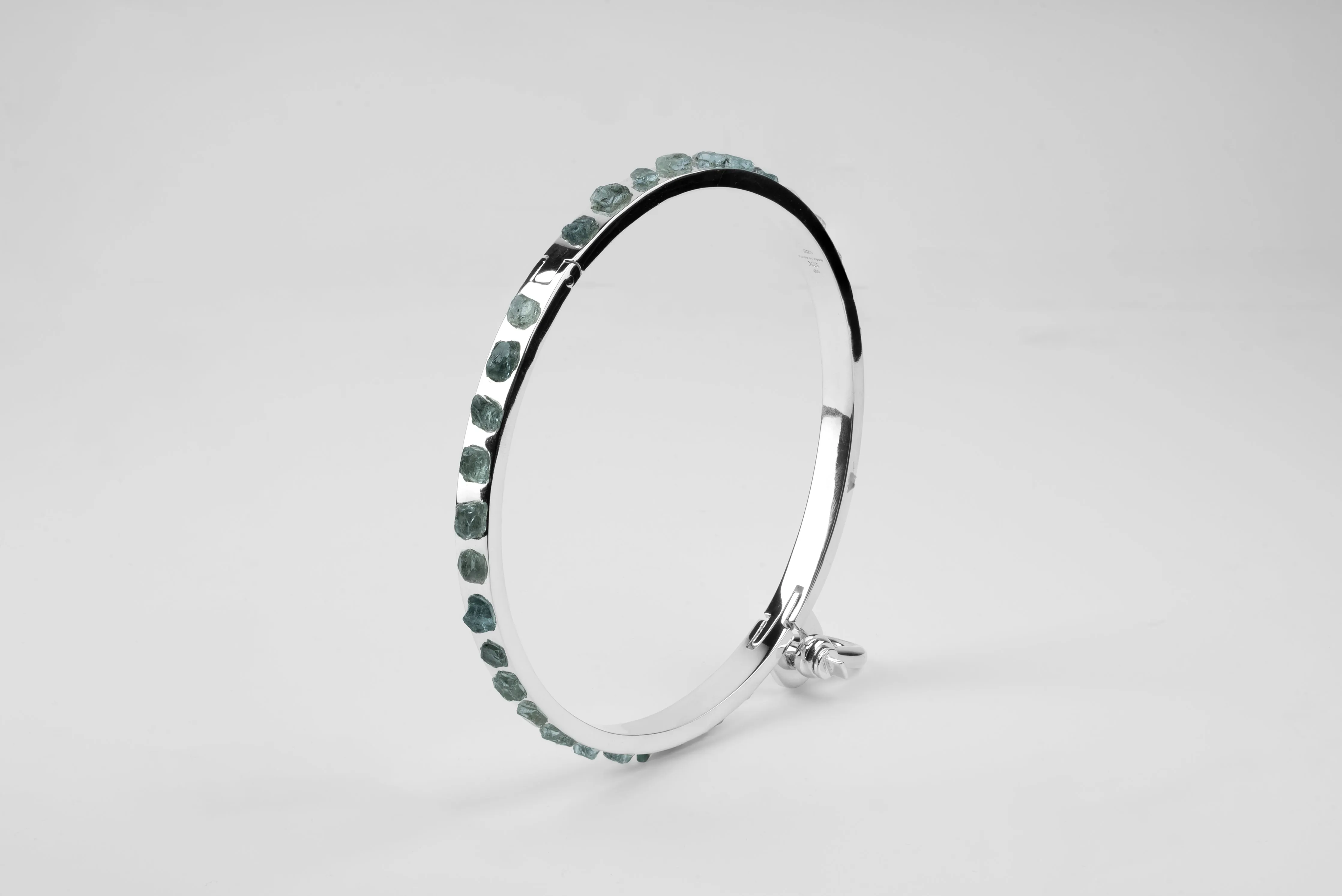 Neck Cuff (Embed, Aquamarine, 9mm, PA+AQU) sold by Parts of Four product image thumbnail 3