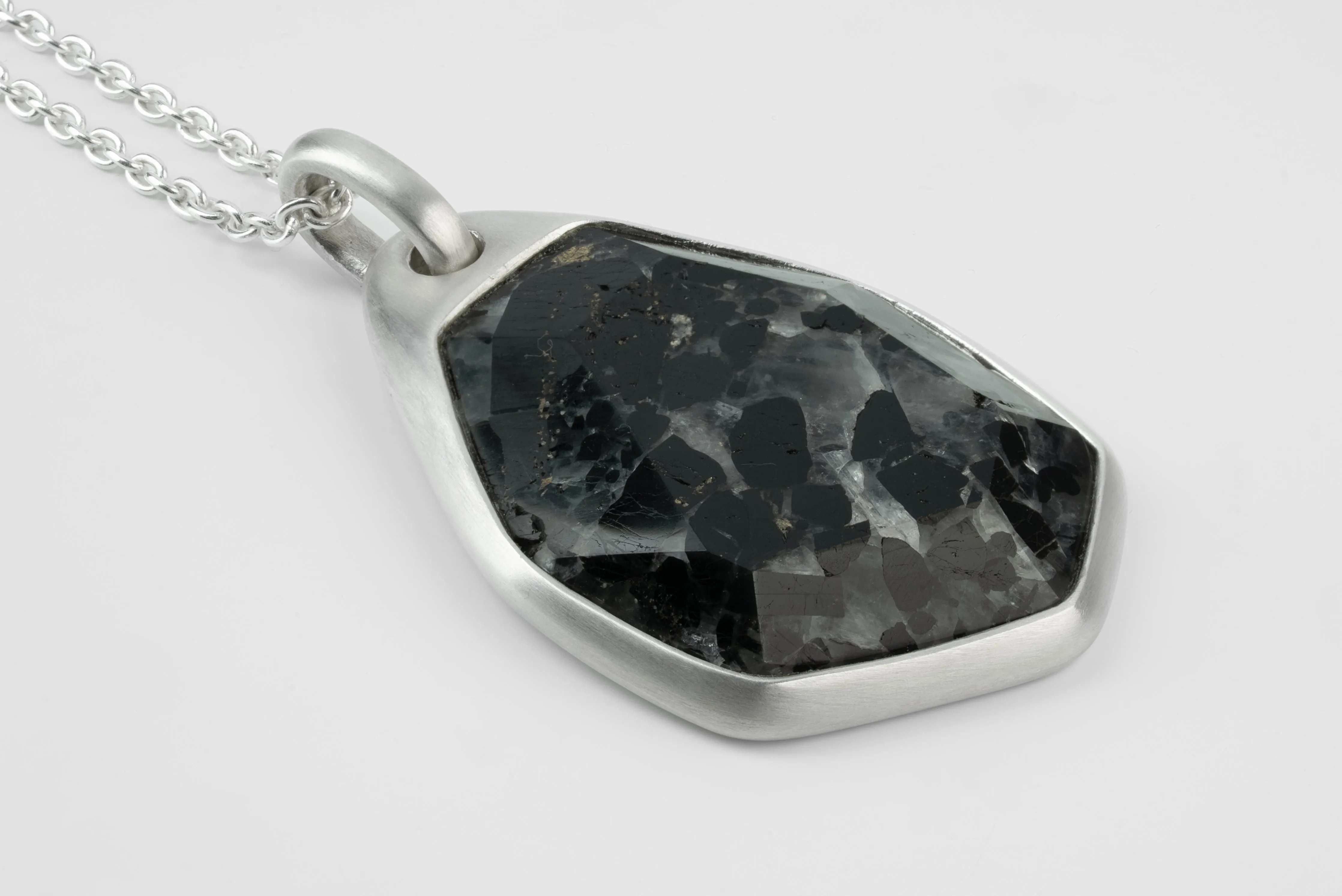 Halos Necklace (Schorl w/ Inclusion, MA+SCHR) sold by Parts of Four