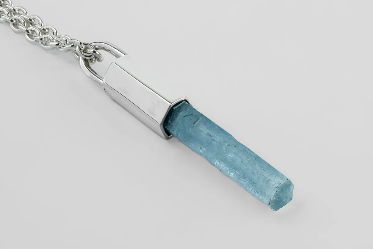 Talisman Necklace (50cm, Aquamarine, PA+AQU) sold by Parts of Four