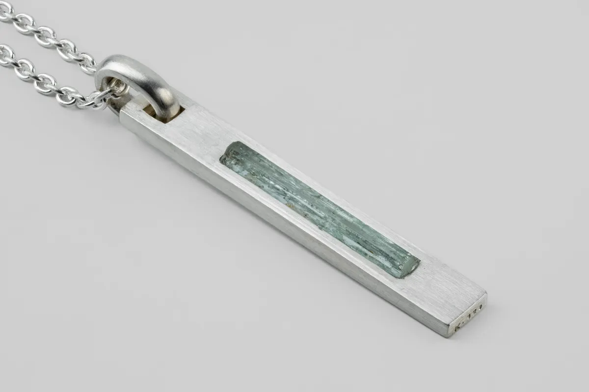 Plate Necklace (Adaptation, Emerald, MA+EMER) sold by Parts of Four