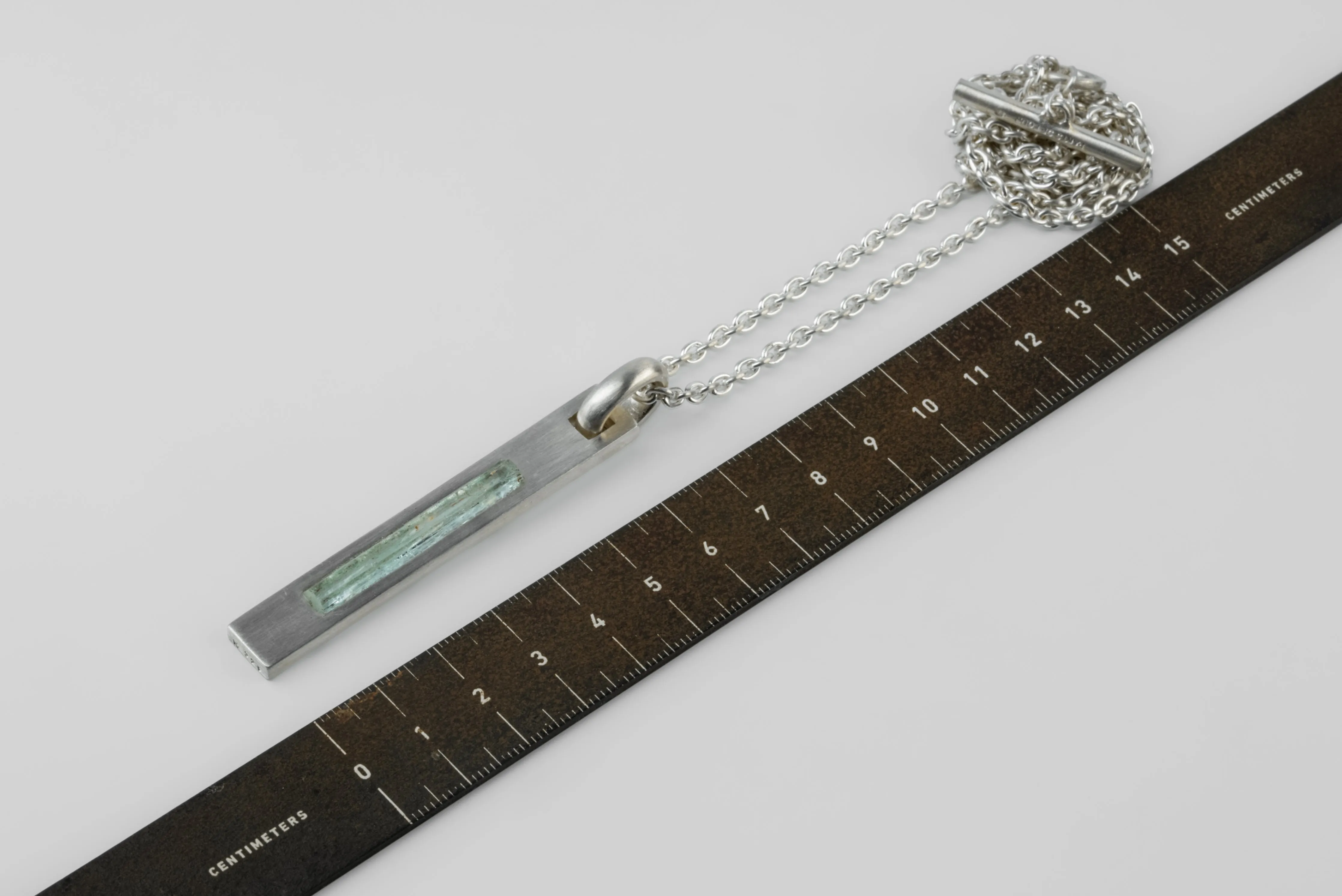 Plate Necklace (Adaptation, Emerald, MA+EMER) sold by Parts of Four product image thumbnail 5