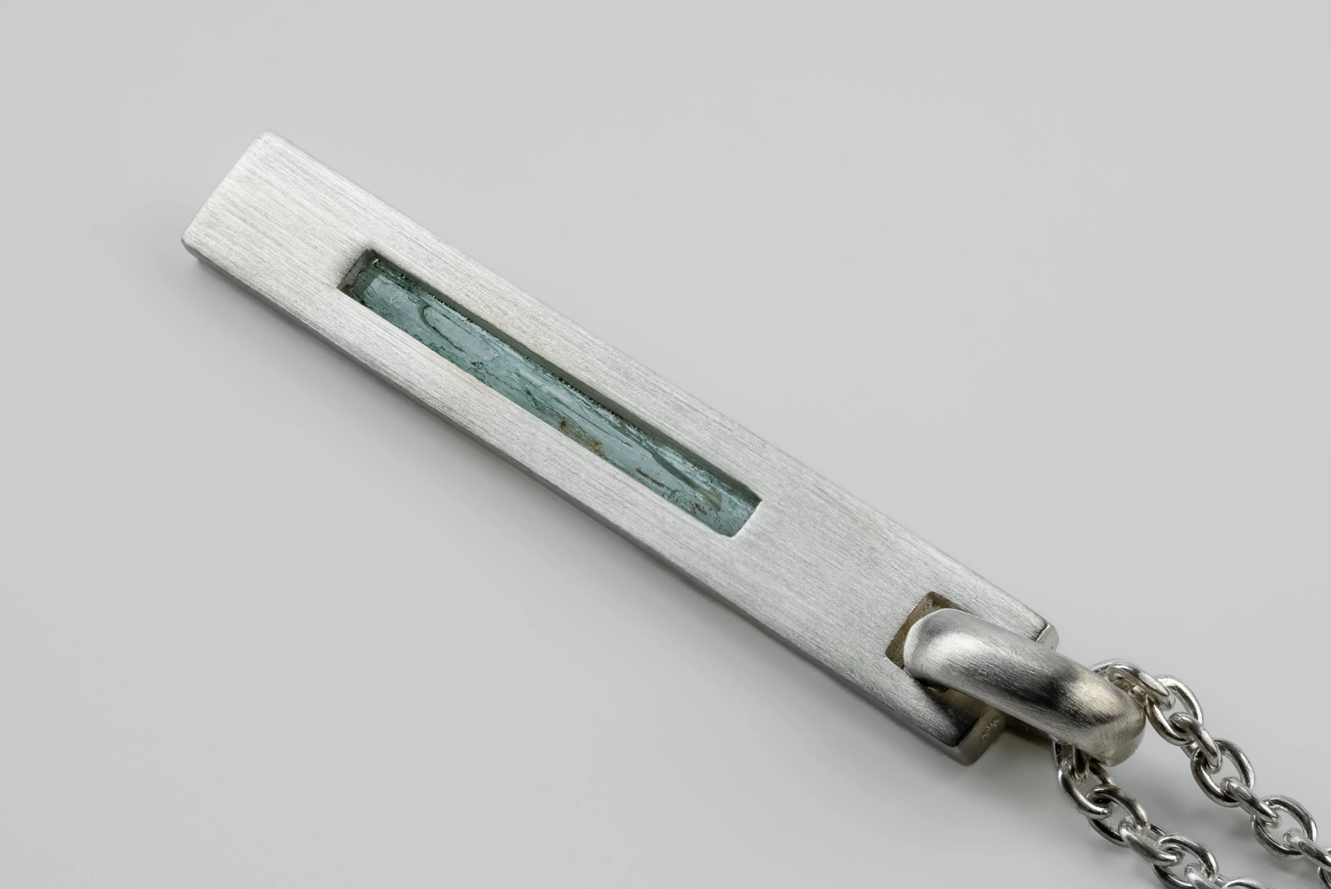 Plate Necklace (Adaptation, Emerald, MA+EMER) sold by Parts of Four product image thumbnail 2