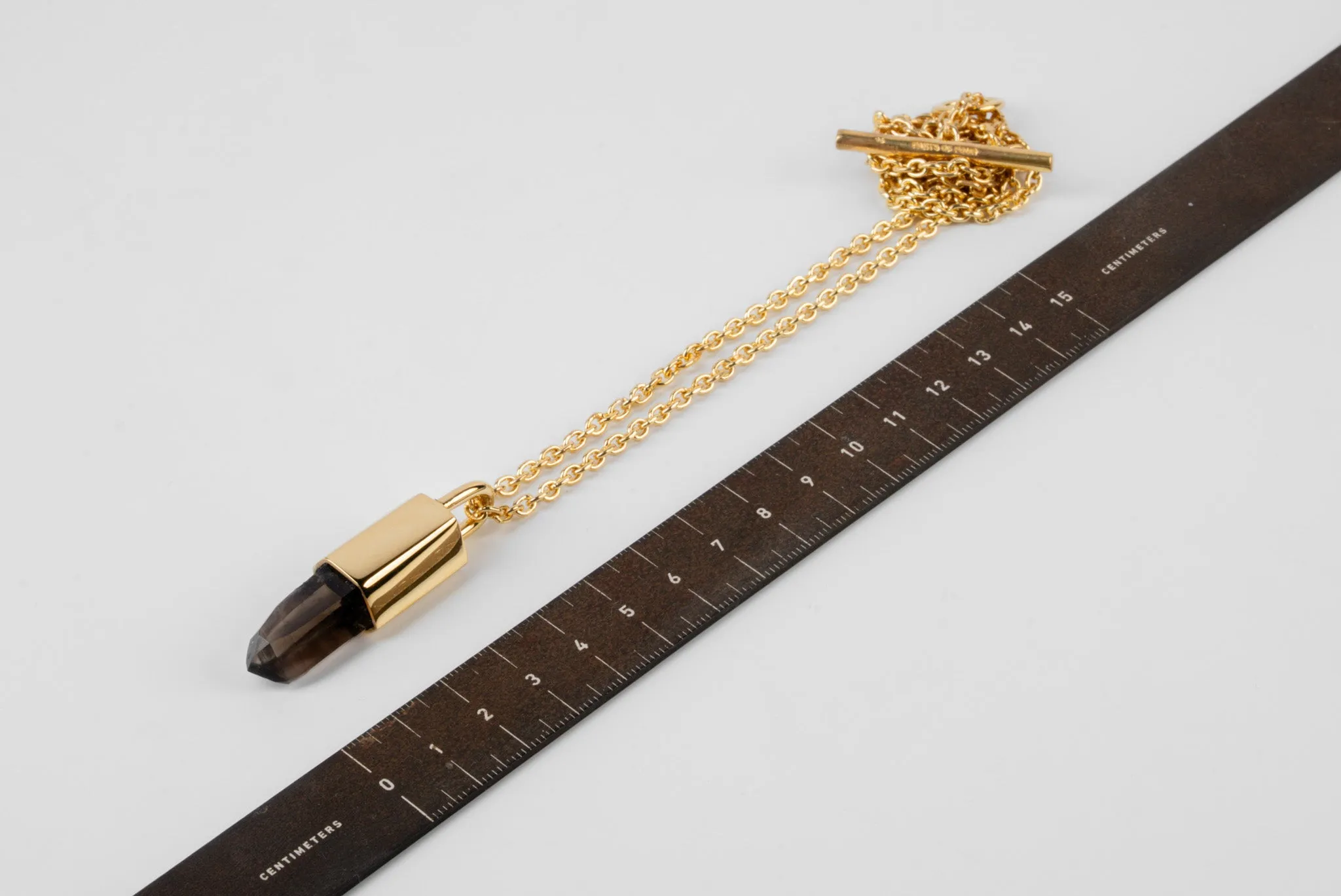 Talisman Necklace (Smoky Quartz, YGA+SQ) sold by Parts of Four product image thumbnail 5