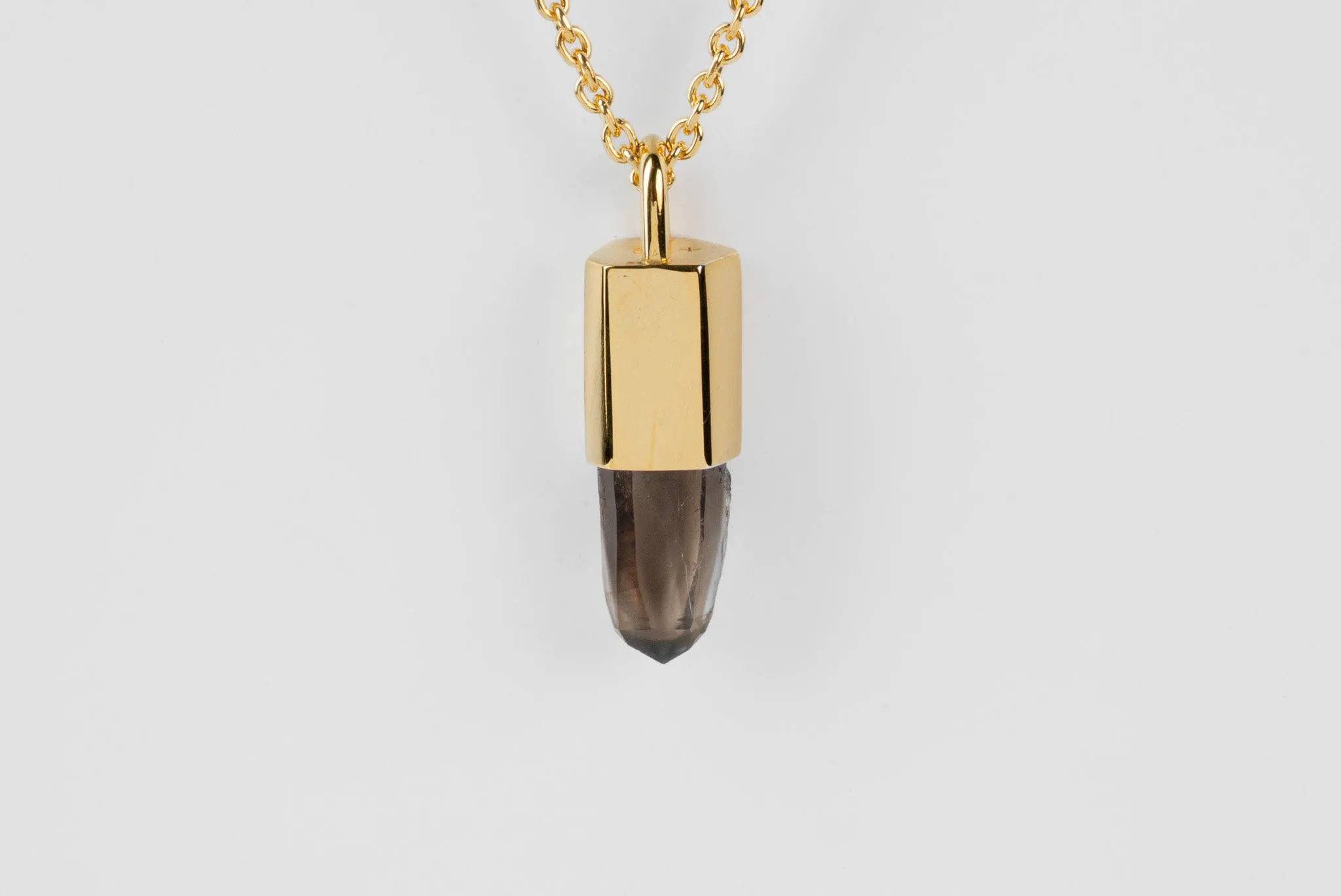 Talisman Necklace (Smoky Quartz, YGA+SQ) sold by Parts of Four product image thumbnail 4