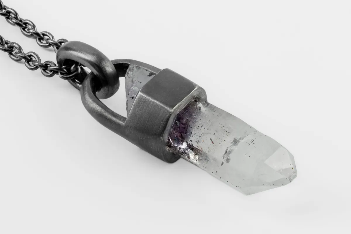 Talisman Necklace (Brace-Held, Light Amethyst, KA+AME) sold by Parts of Four