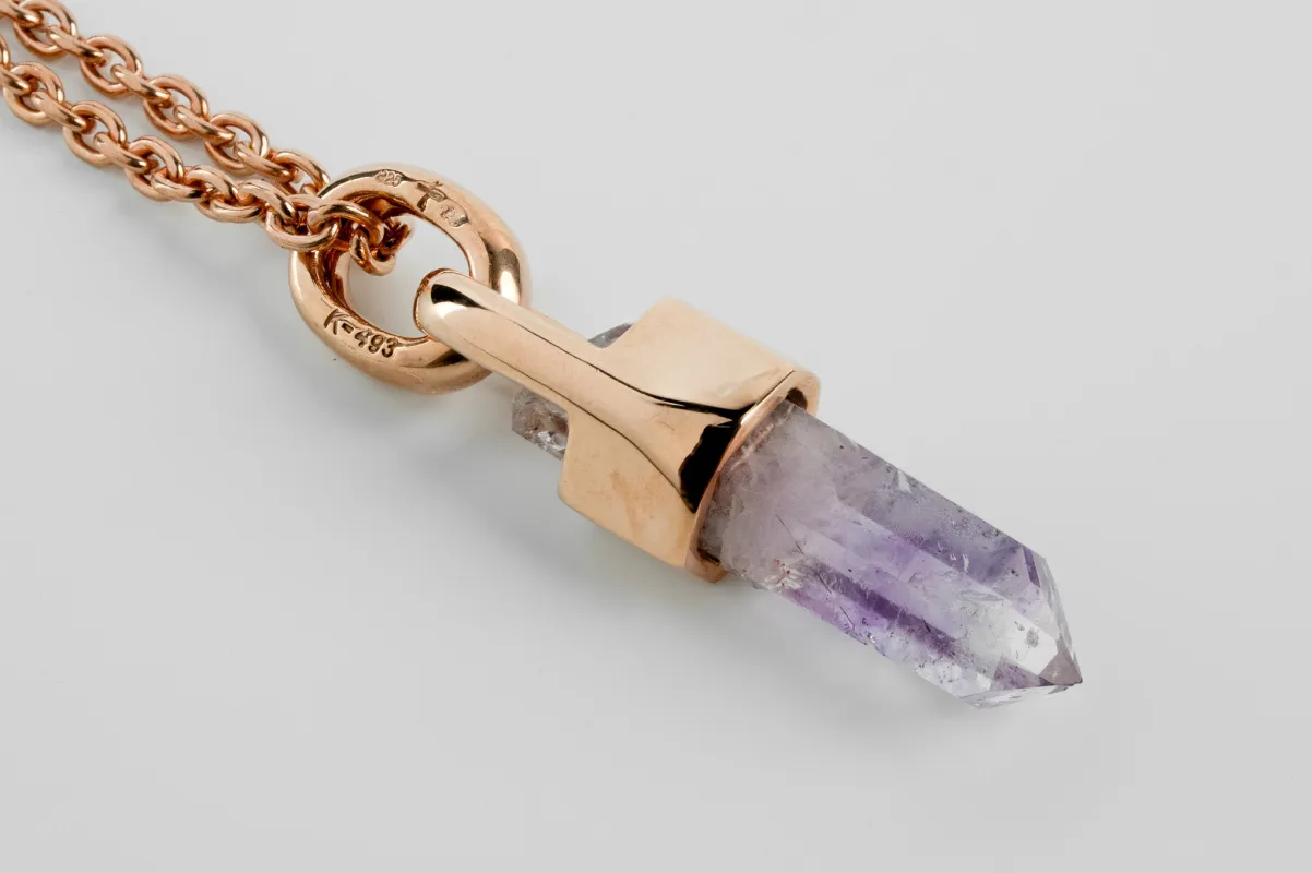 Talisman Necklace (50cm, Brace-Held, Amethyst, YMA+AME) sold by Parts of Four
