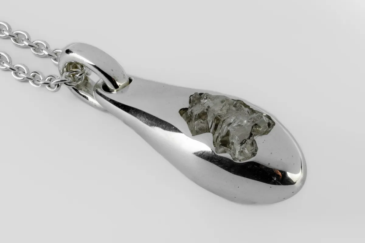 Chrysalis Necklace (Cremaster Emergence, Quartz, PA+Q) sold by Parts of Four