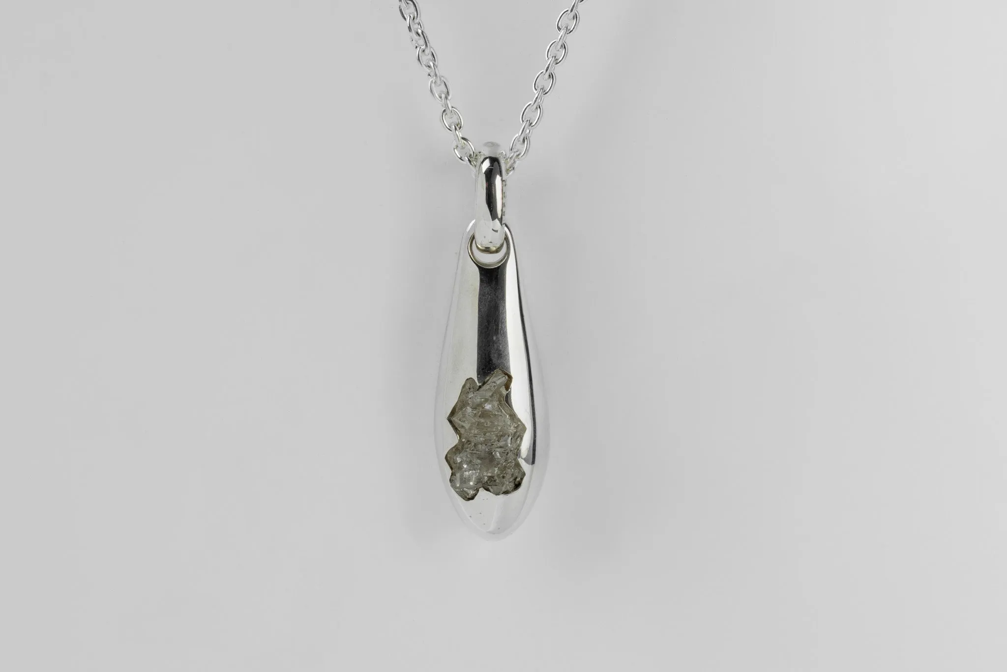 Chrysalis Necklace (Cremaster Emergence, Quartz, PA+Q) sold by Parts of Four product image thumbnail 3