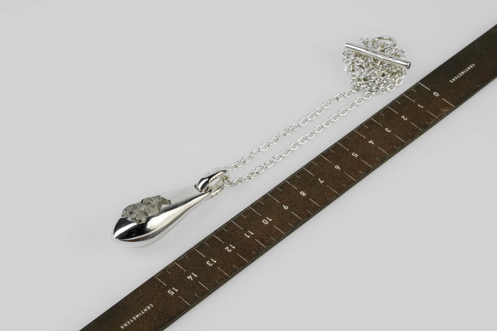 Chrysalis Necklace (Cremaster Emergence, Quartz, PA+Q) sold by Parts of Four product image thumbnail 5