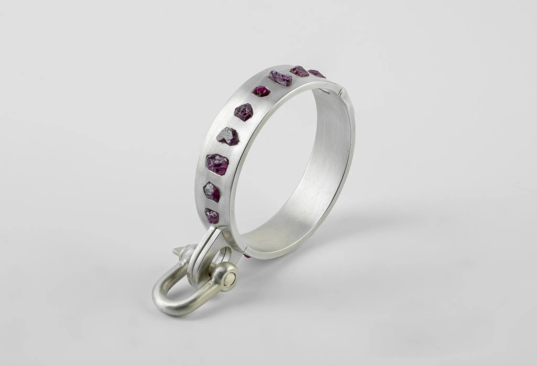 Restraint Cuff (Charm Version, Embed, Dirty Ruby Slabs, 15mm, MA+DRUS) sold by Parts of Four product image thumbnail 4