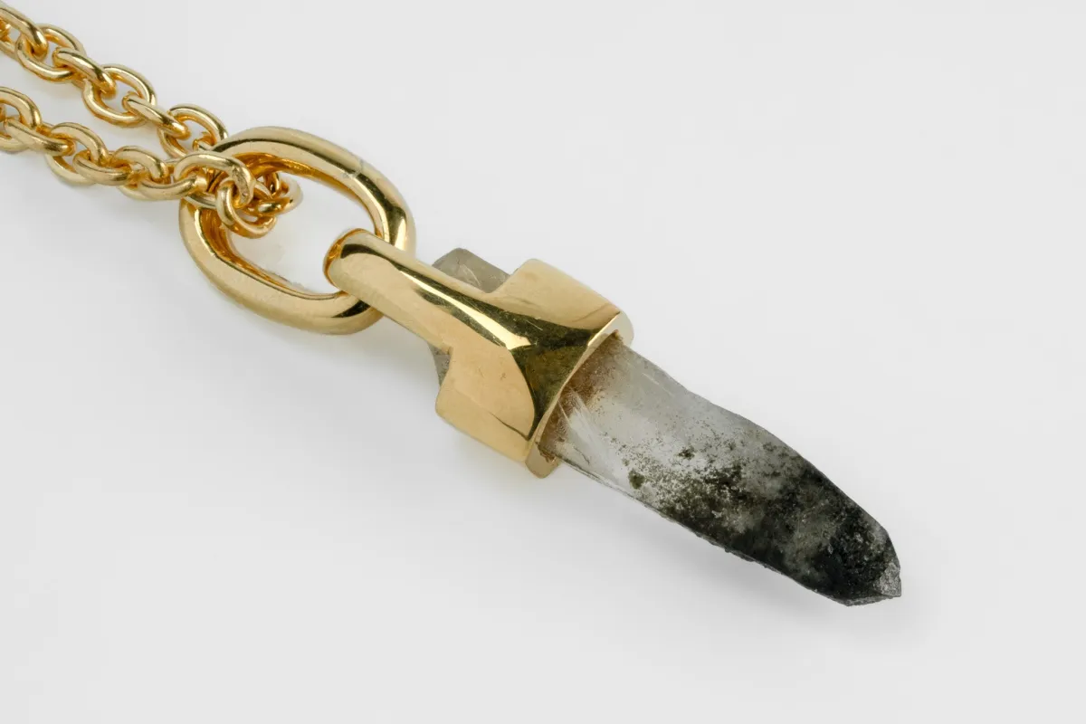 Talisman Necklace (Brace-Held, Chlorite Included Quartz, YGA+CIQ) sold by Parts of Four