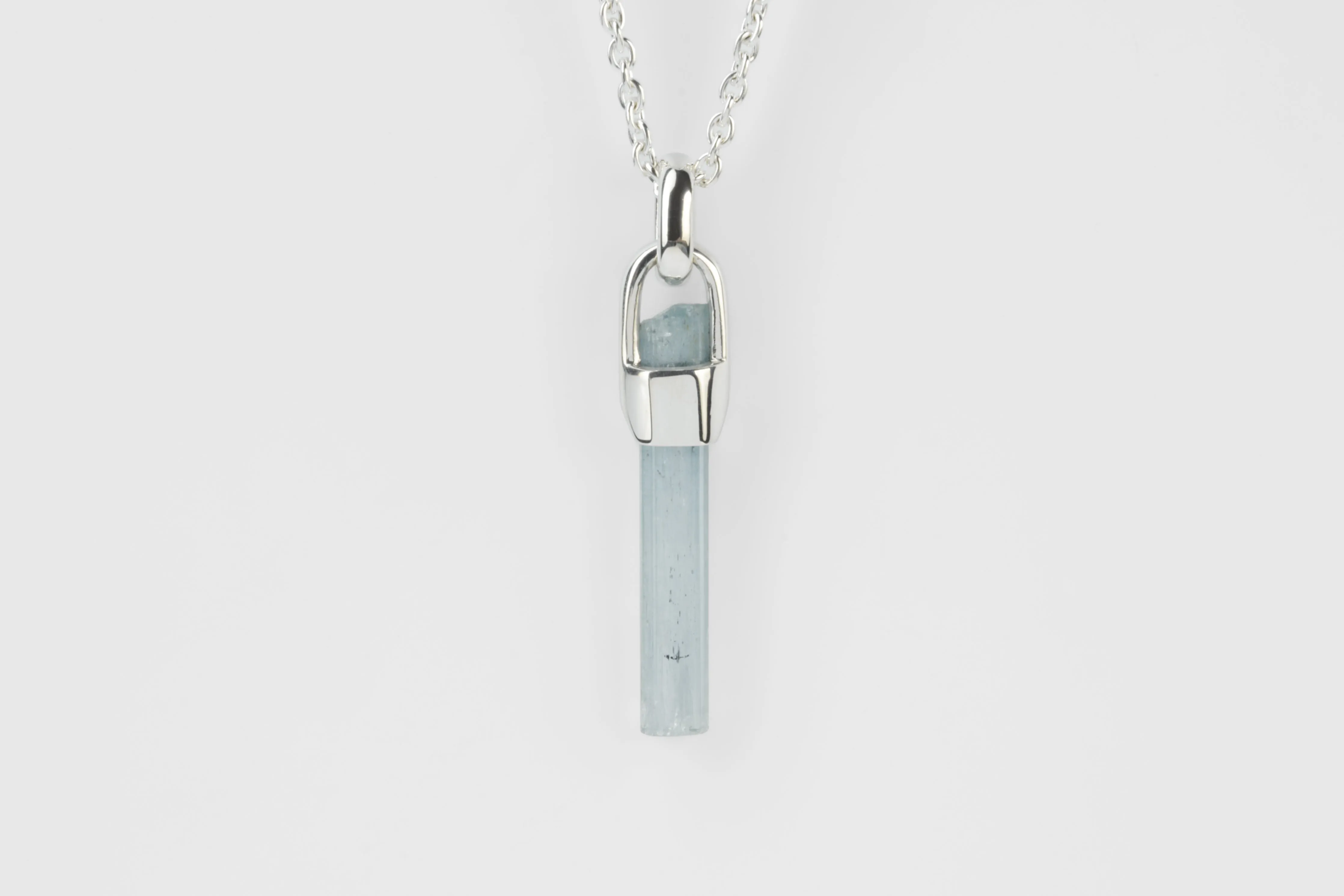 Talisman Necklace (Brace-Held, Aquamarine, PA+AQU) sold by Parts of Four product image thumbnail 3