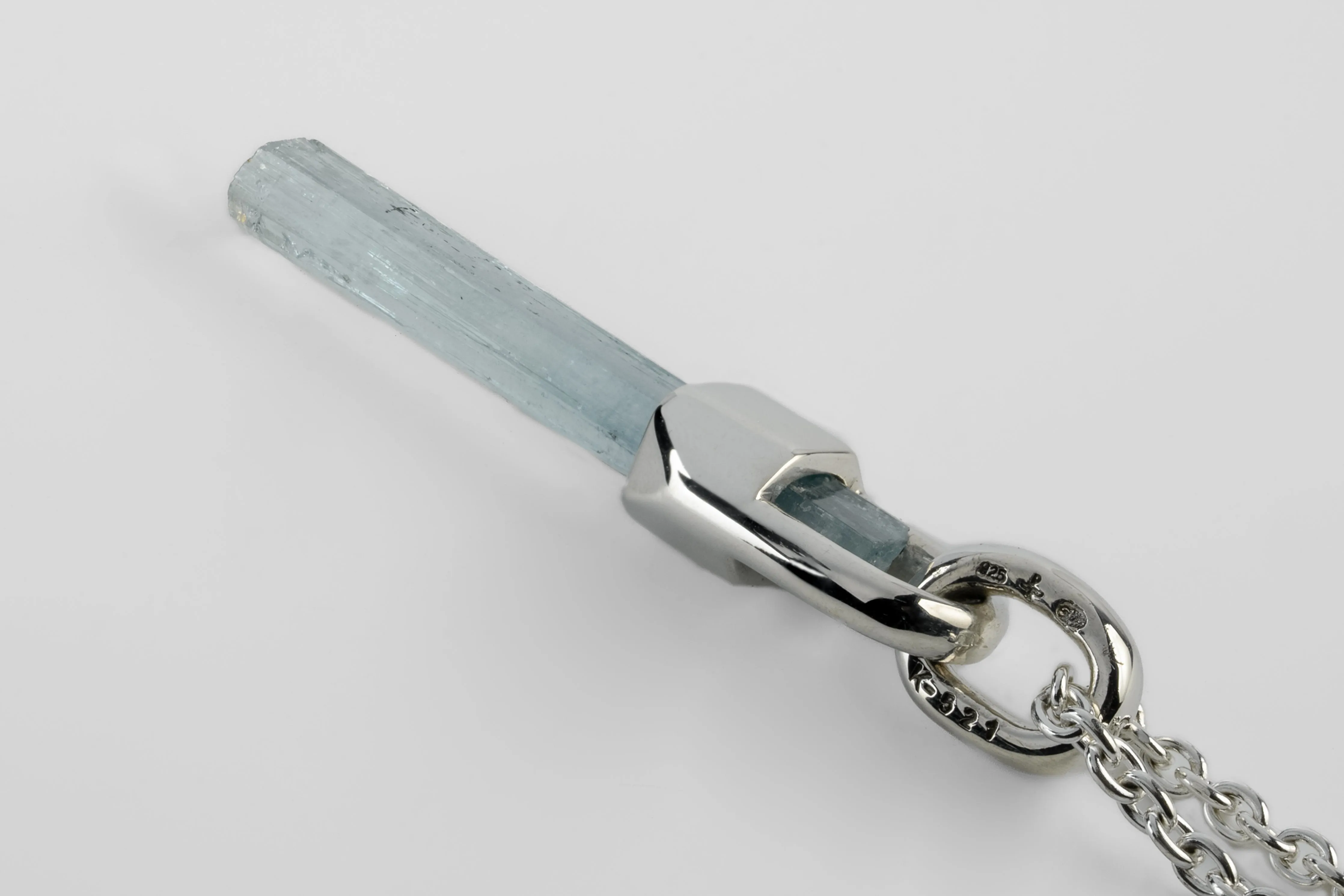 Talisman Necklace (Brace-Held, Aquamarine, PA+AQU) sold by Parts of Four product image thumbnail 2