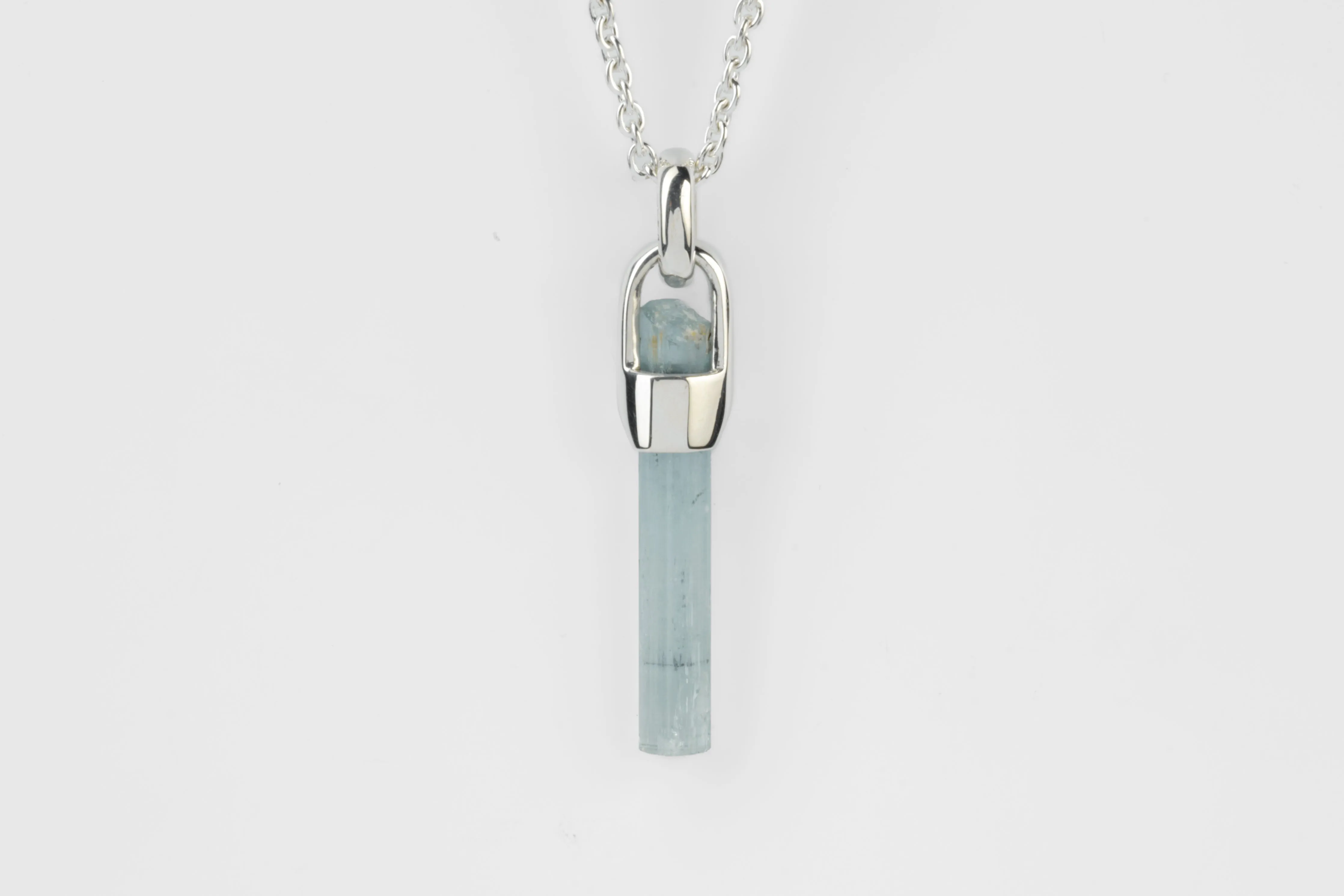 Talisman Necklace (Brace-Held, Aquamarine, PA+AQU) sold by Parts of Four product image thumbnail 4
