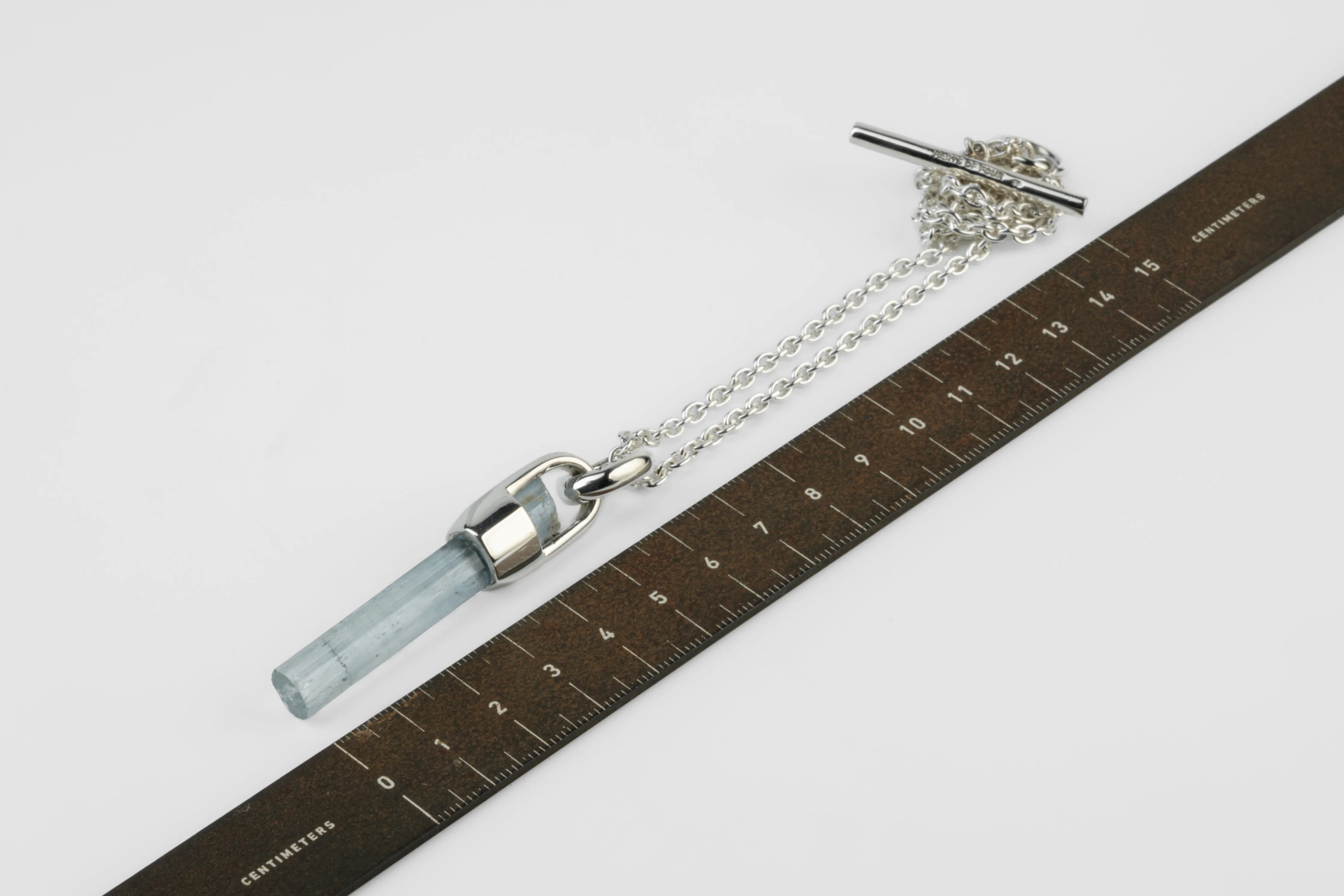 Talisman Necklace (Brace-Held, Aquamarine, PA+AQU) sold by Parts of Four product image thumbnail 5