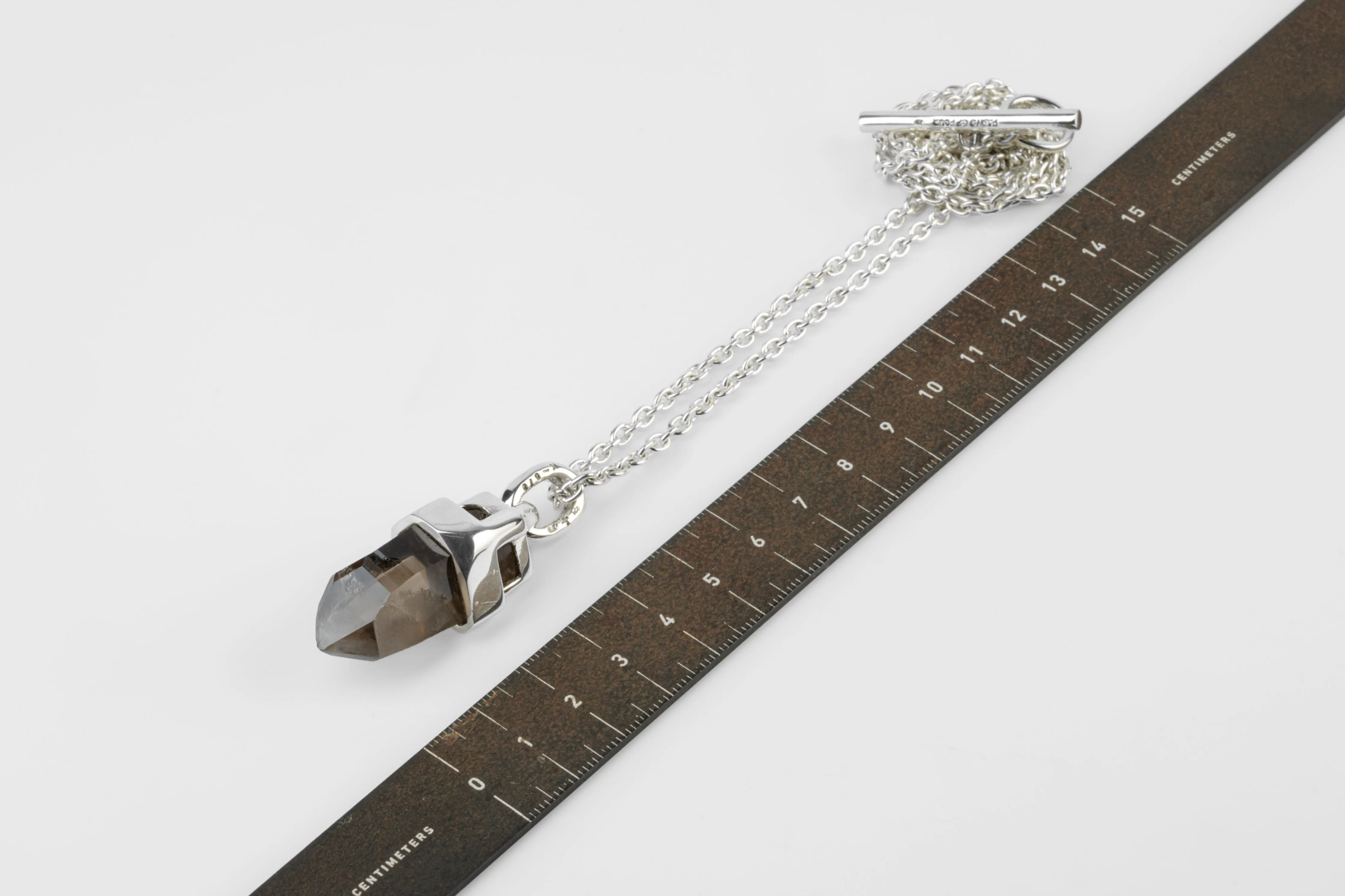 Talisman Necklace (Brace-Held, Healed, Smoky Quartz, PA+SQ) sold by Parts of Four product image thumbnail 5