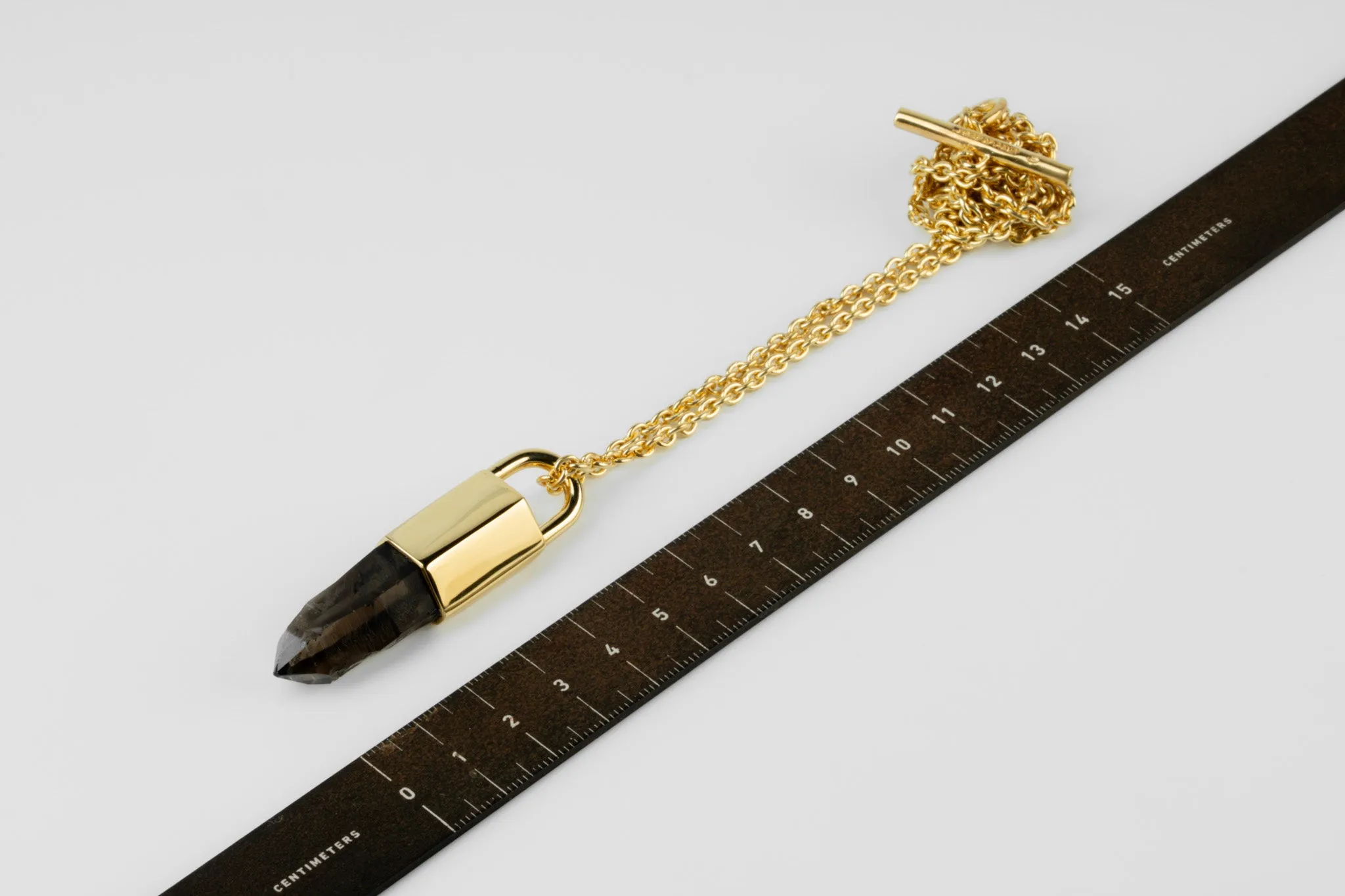 Talisman Necklace (Smoky Quartz, YGA+SQ) sold by Parts of Four product image thumbnail 5