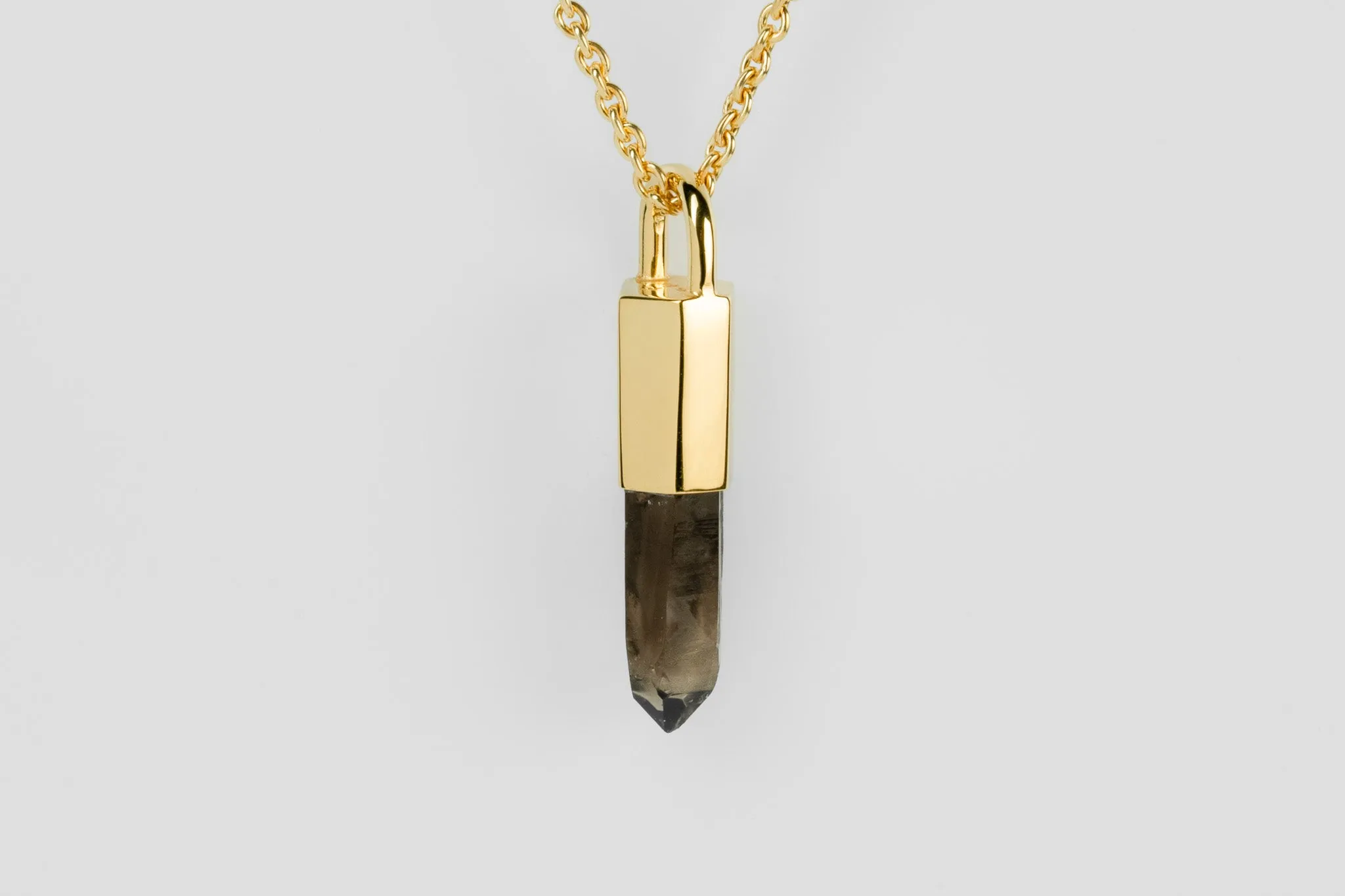 Talisman Necklace (Smoky Quartz, YGA+SQ) sold by Parts of Four product image thumbnail 4