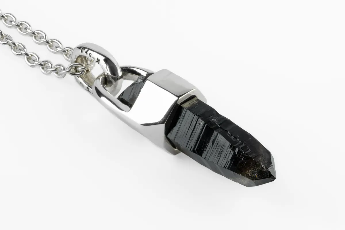 Talisman Necklace (Brace-Held, Smoky Quartz, PA+SQ) sold by Parts of Four