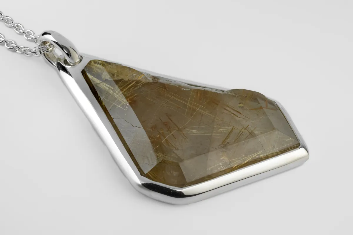 Halos Necklace (Rutilated Quartz, PA+RQ) sold by Parts of Four