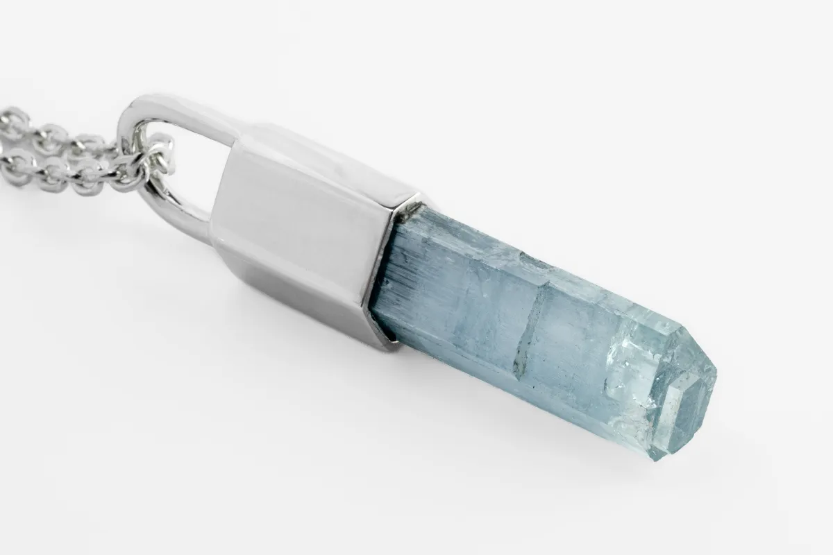 Talisman Necklace (Aquamarine, PA+AQU) sold by Parts of Four