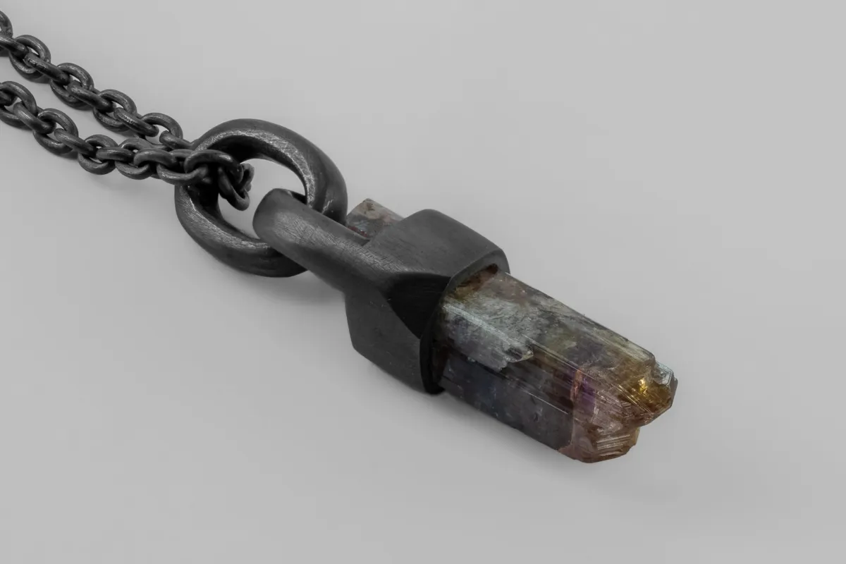 Talisman Necklace (Brace-Held, Tanzanite, KA+TAN) sold by Parts of Four