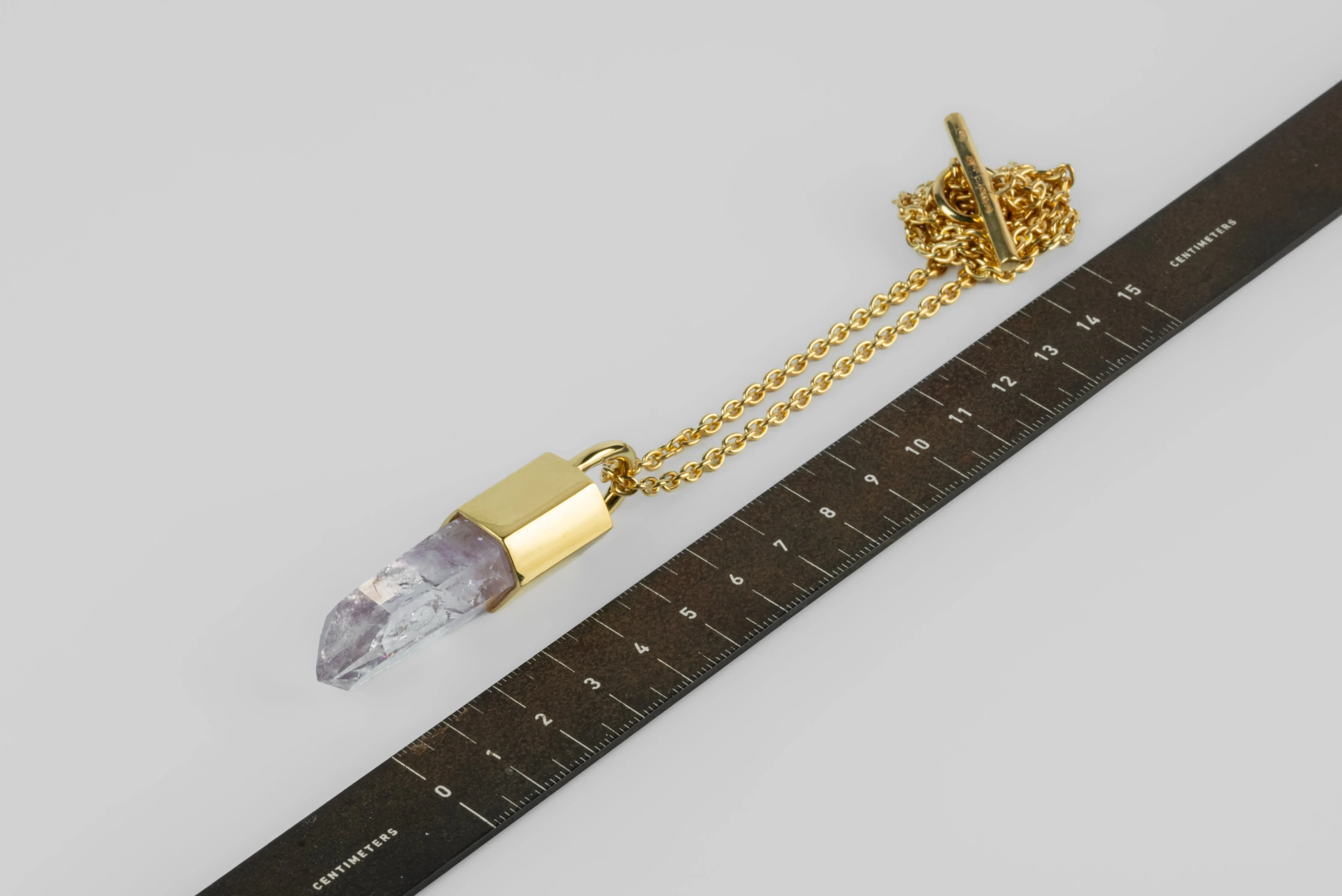 Talisman Necklace (Light Amethyst, YGA+AME) sold by Parts of Four product image thumbnail 5