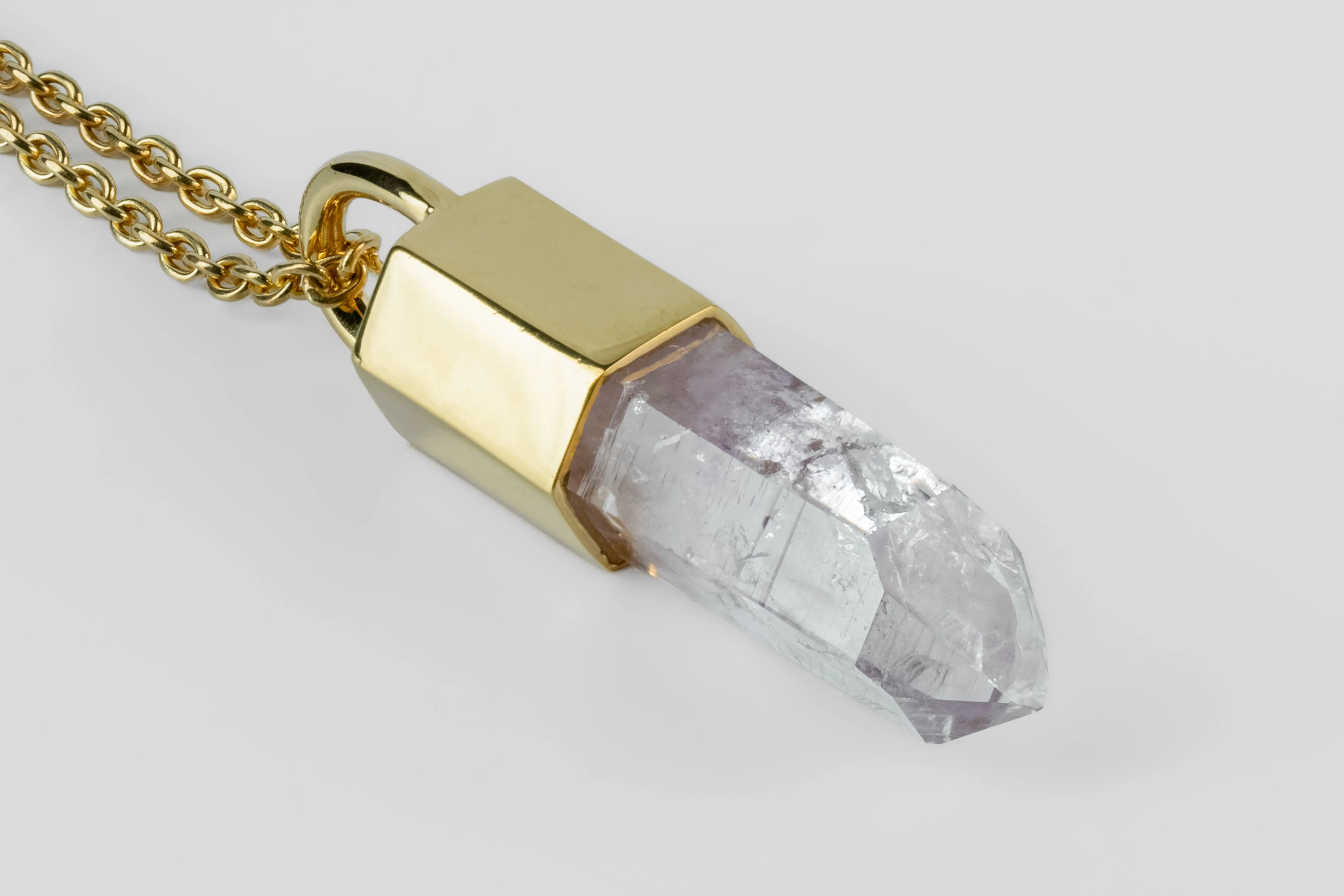 Talisman Necklace (Light Amethyst, YGA+AME) sold by Parts of Four