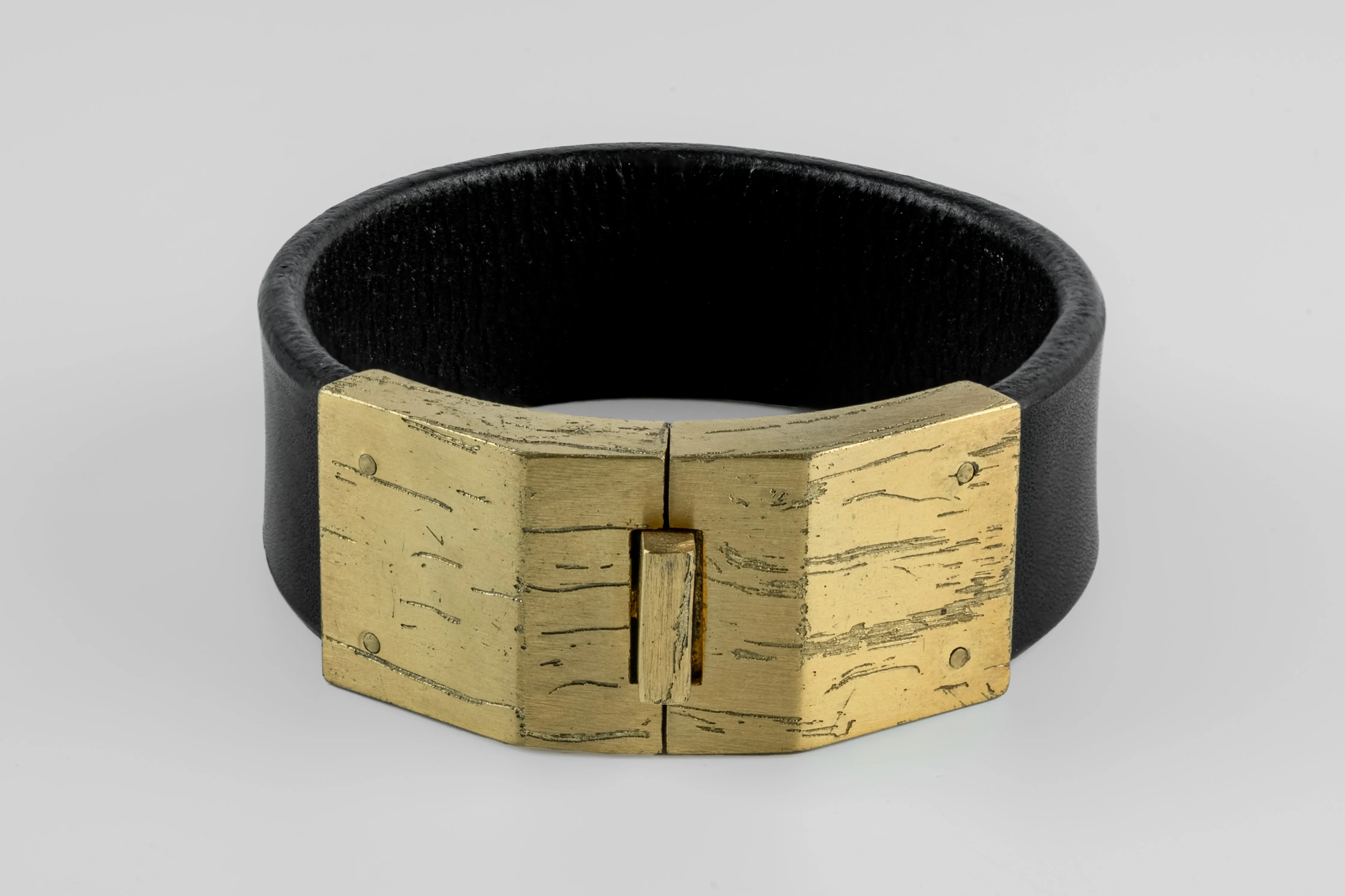 Box Lock Bracelet (Facet, Narrow, BLK+AG) sold by Parts of Four product image thumbnail 3