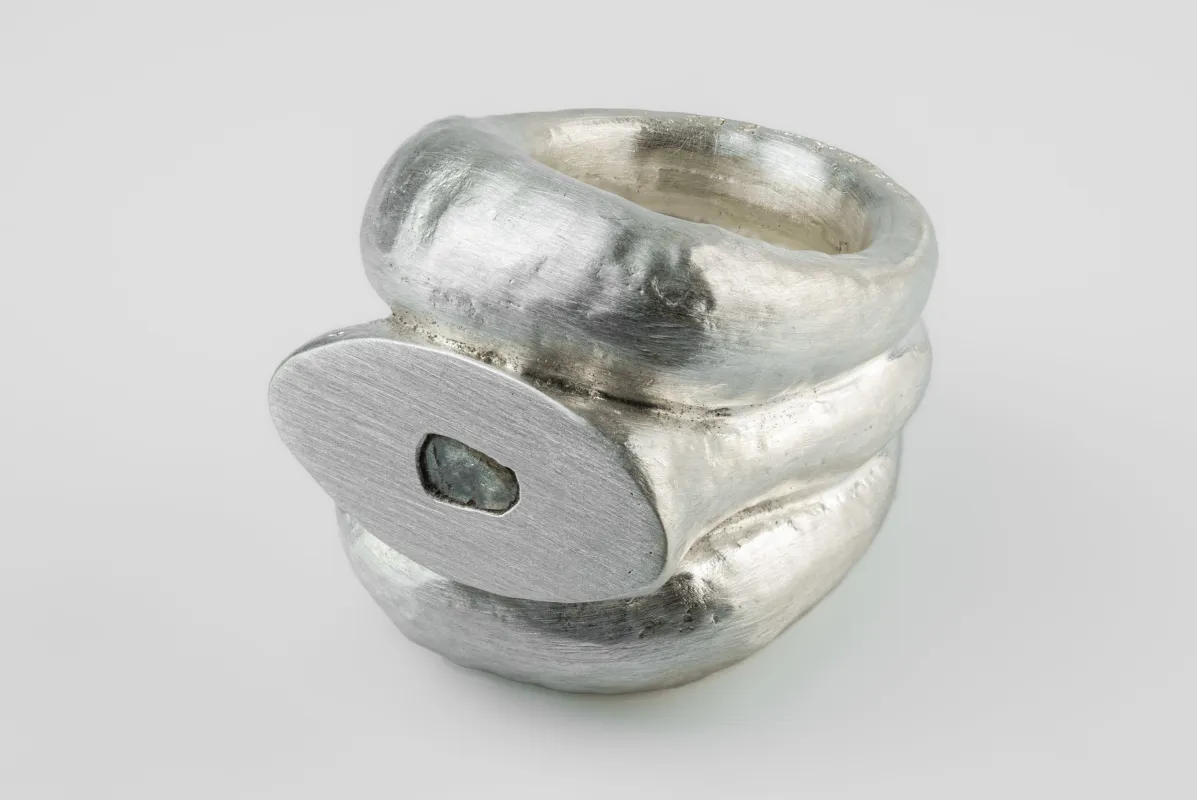 Stack Ring (0.2 CT, Diamond Slab, Roman Mountain, MA+DIA) sold by Parts of Four