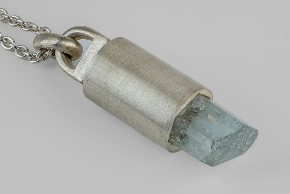 Talisman Necklace (Fidget, Aquamarine, MA+AQU) sold by Parts of Four