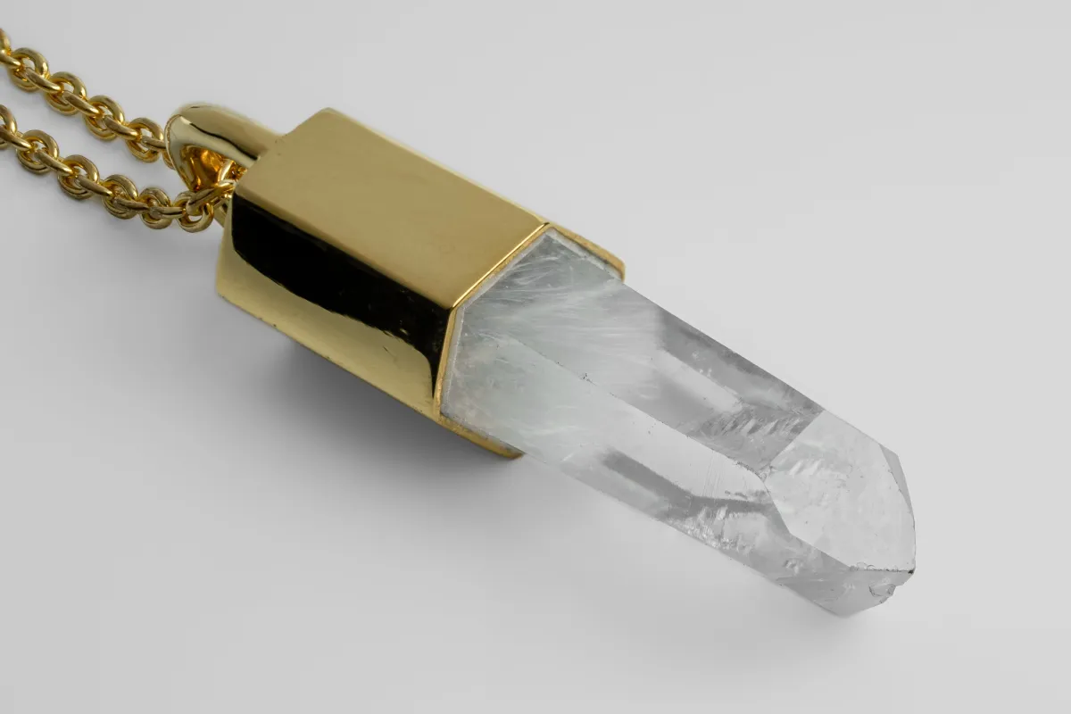 Talisman Necklace (Lemurian Quartz, YGA+LEM) sold by Parts of Four