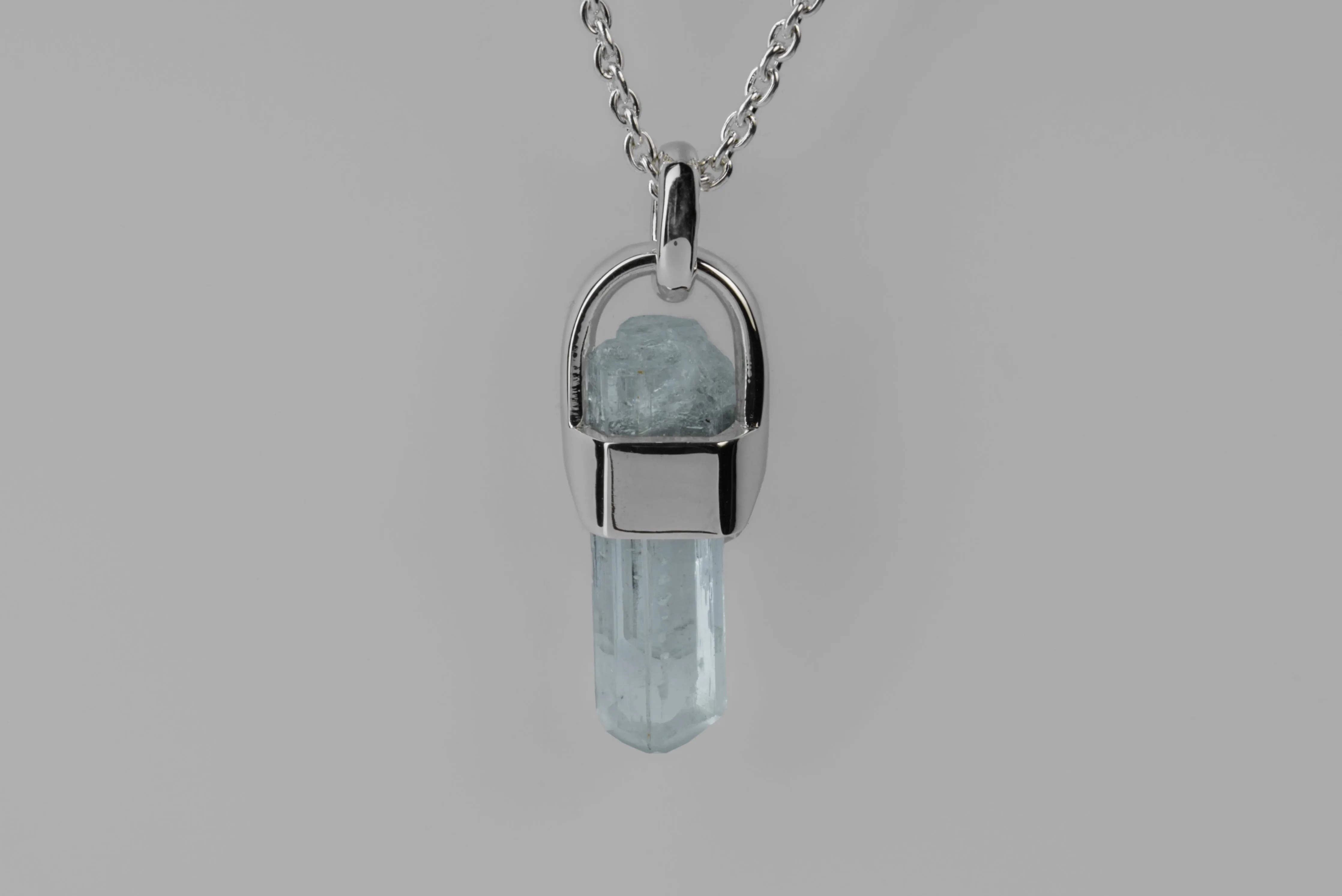 Talisman Necklace (Brace-Held, Aquamarine, PA+AQU) sold by Parts of Four product image thumbnail 3