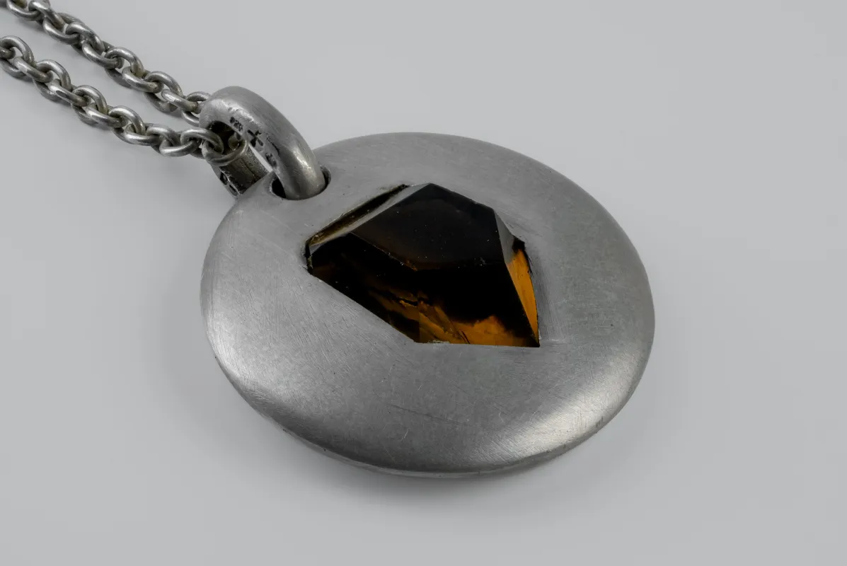 Disk Necklace (40cm, Portal, Amber, DA+AMB) sold by Parts of Four